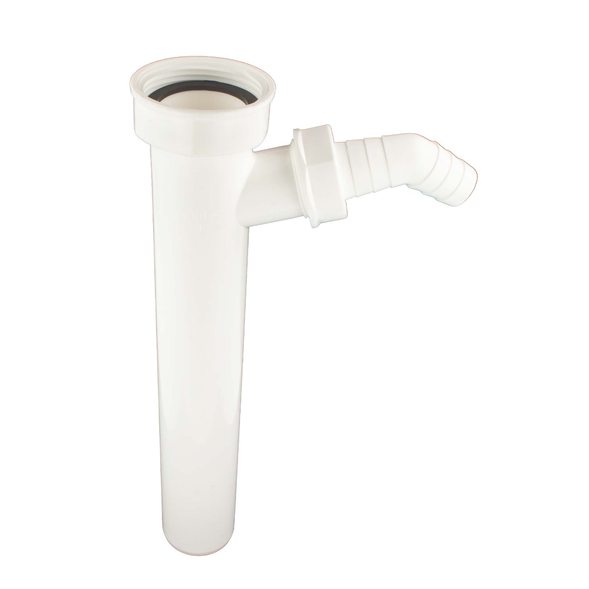 tecuro Siphon Tauchrohr 1 1/2 Zoll x Ø 40 x 250 mm mit Geräteanschluss Spülensiphon