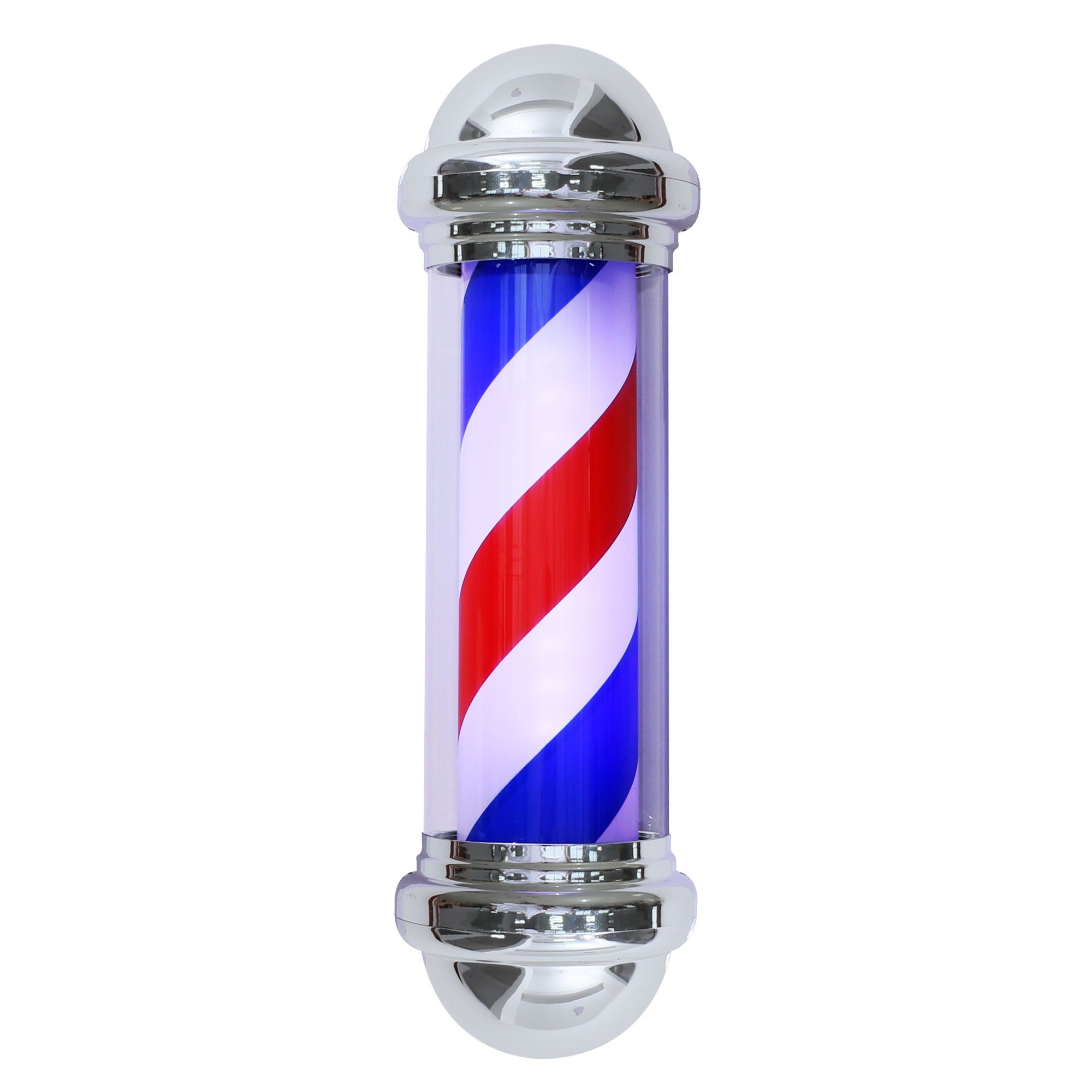 Barberpub Außen-Stehlampe Barberpub Barber-Pole Barbershop-Säule Barbierstab x 20 20 L016B, x75 cm drehbar