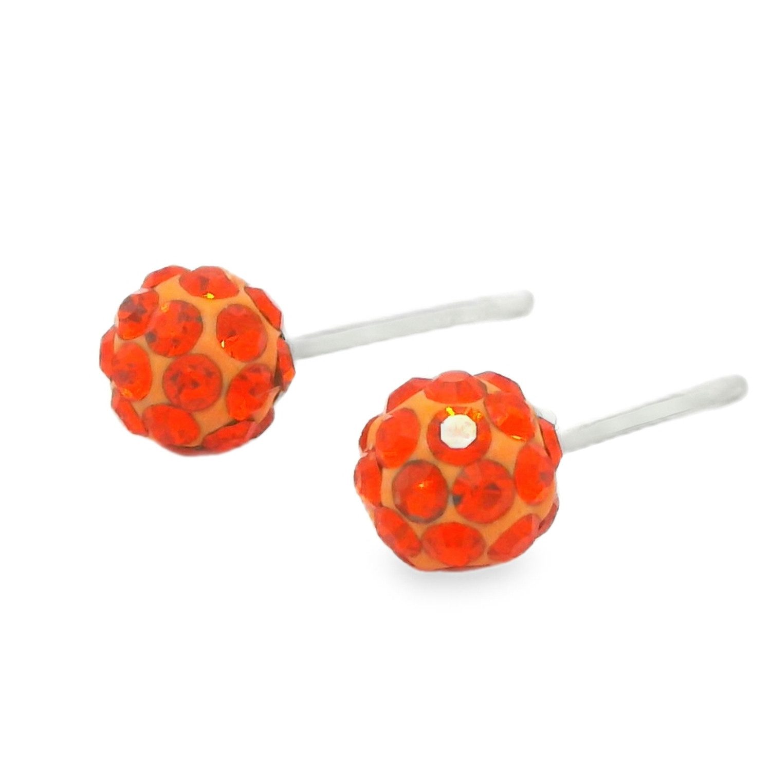 Impala Paar Ohrstecker Bonnie 5 mm mit Kristallsteinen von Preciosa, Silber günstig online kaufen