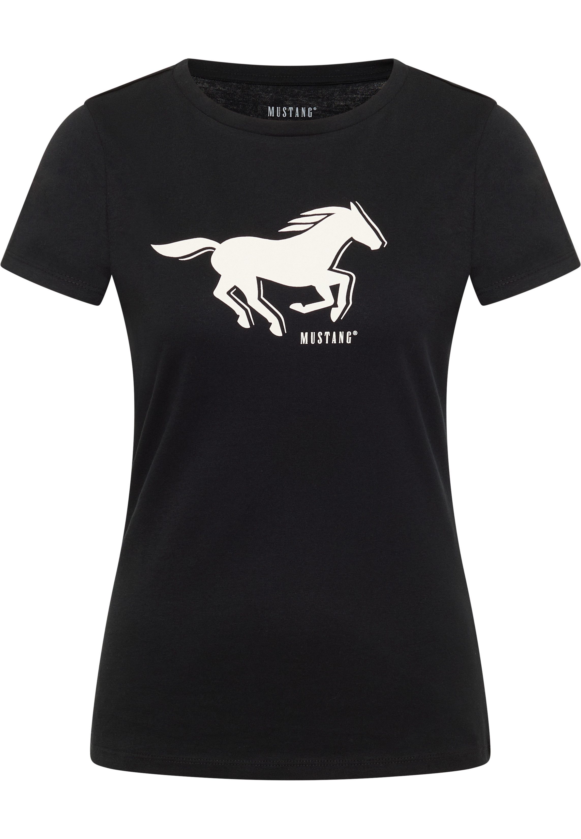 MUSTANG T-Shirt MU-Loa Figurbetonende Passform