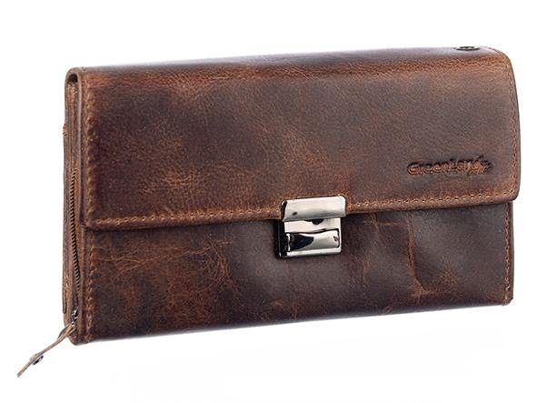 GreenLand Nature Kellnerbörse Montana, aus Büffelleder mit vielen Scheinfäc günstig online kaufen
