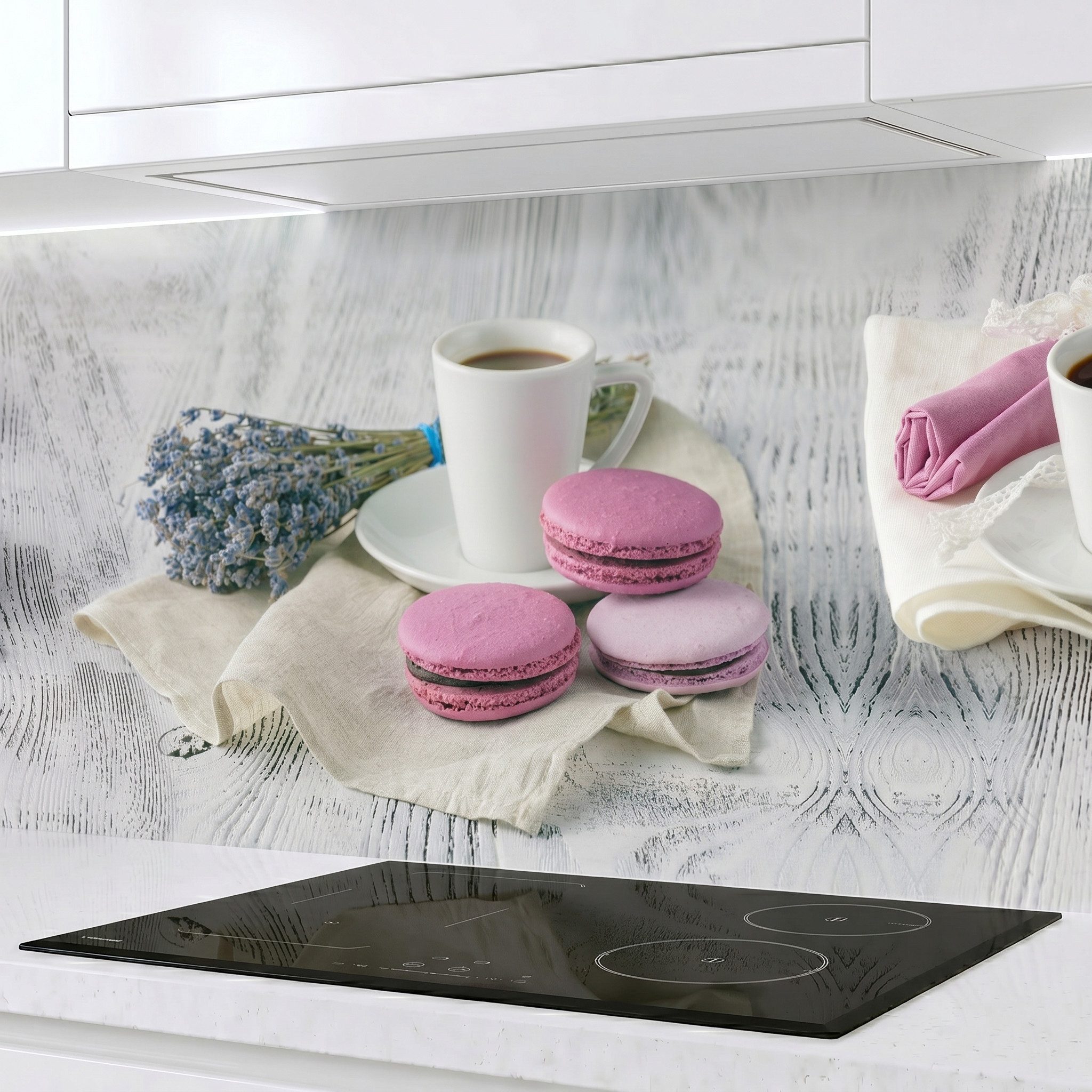 Rodnik Küchenrückwand Macarons, monolithische ABS-Platte mit Direktdruck, formstabil und langlebig