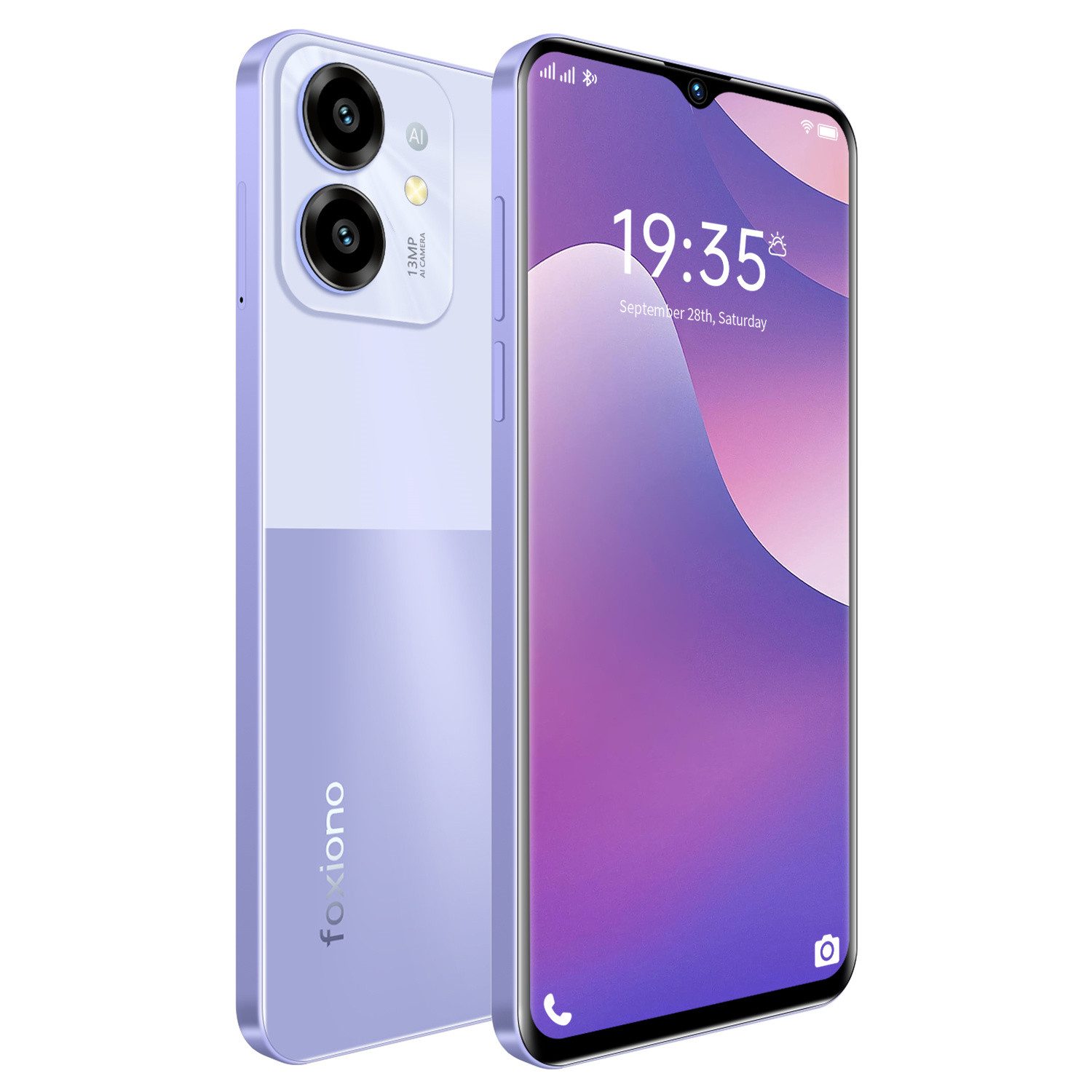 HT H22 Handy (6.5 Zoll, 13 MP Kamera, Entsperren Telefon, Android 11, 4GRAM, 64GROM, 4G-LTE Smartphone)