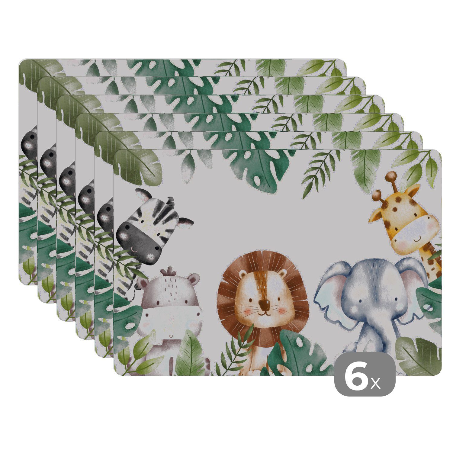 MuchoWow Platzset Tiere - Aquarell - günstig online kaufen