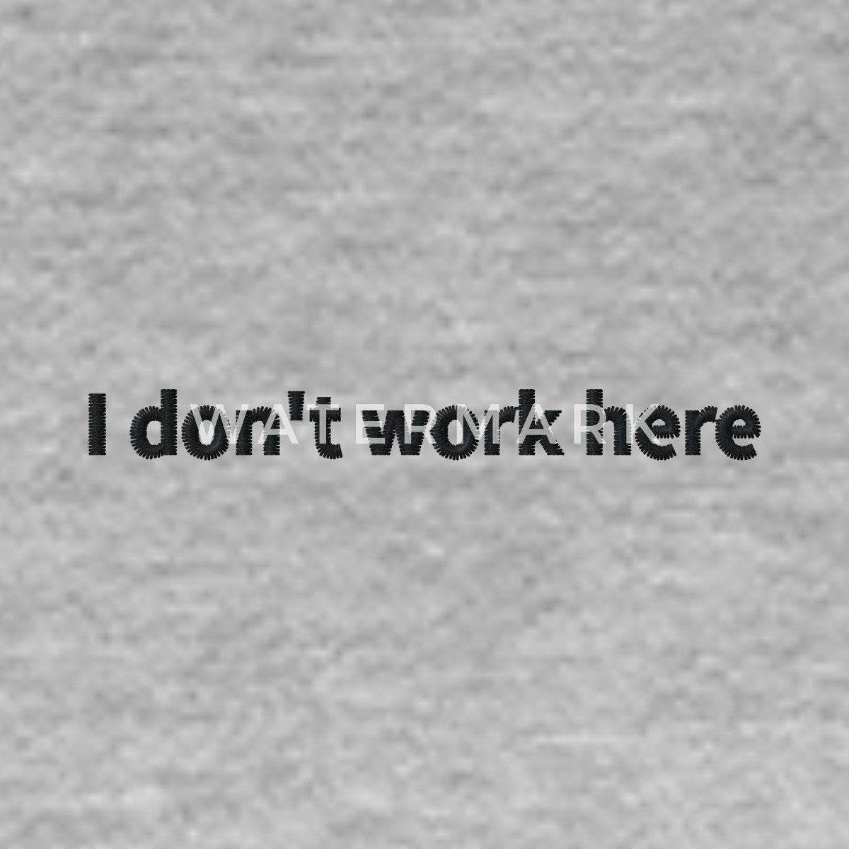 Spreadshirt T-Shirt I don't work here Statement Stick Y2K Relaxed Fit Unisex T-Shirt (1-tlg)