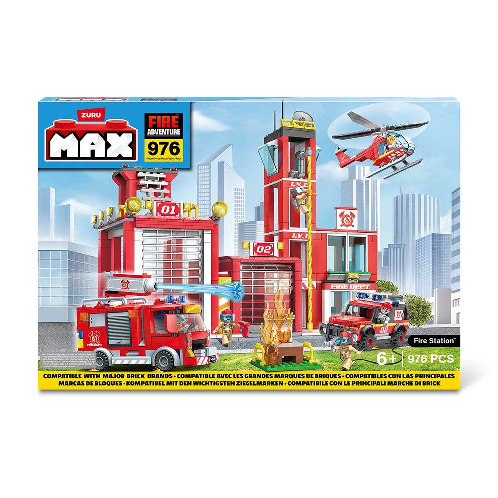 Spielzeug-Polizei Einsatzset MAX Spielset - Feuerwehr-Station