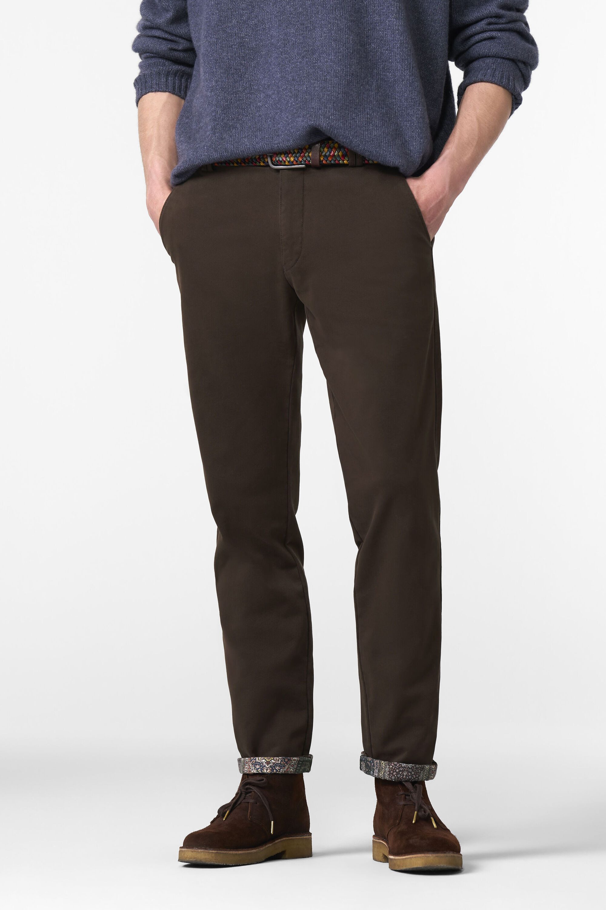 MEYER Chinos BONN mit buntgewebtem Thermofutter günstig online kaufen