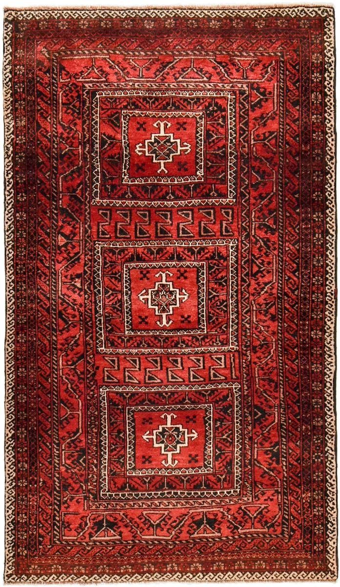 Orientteppich Belutsch 113x197 Handgeknüpfter Orientteppich / Perserteppich, Nain Trading, rechteckig, Höhe: 6 mm