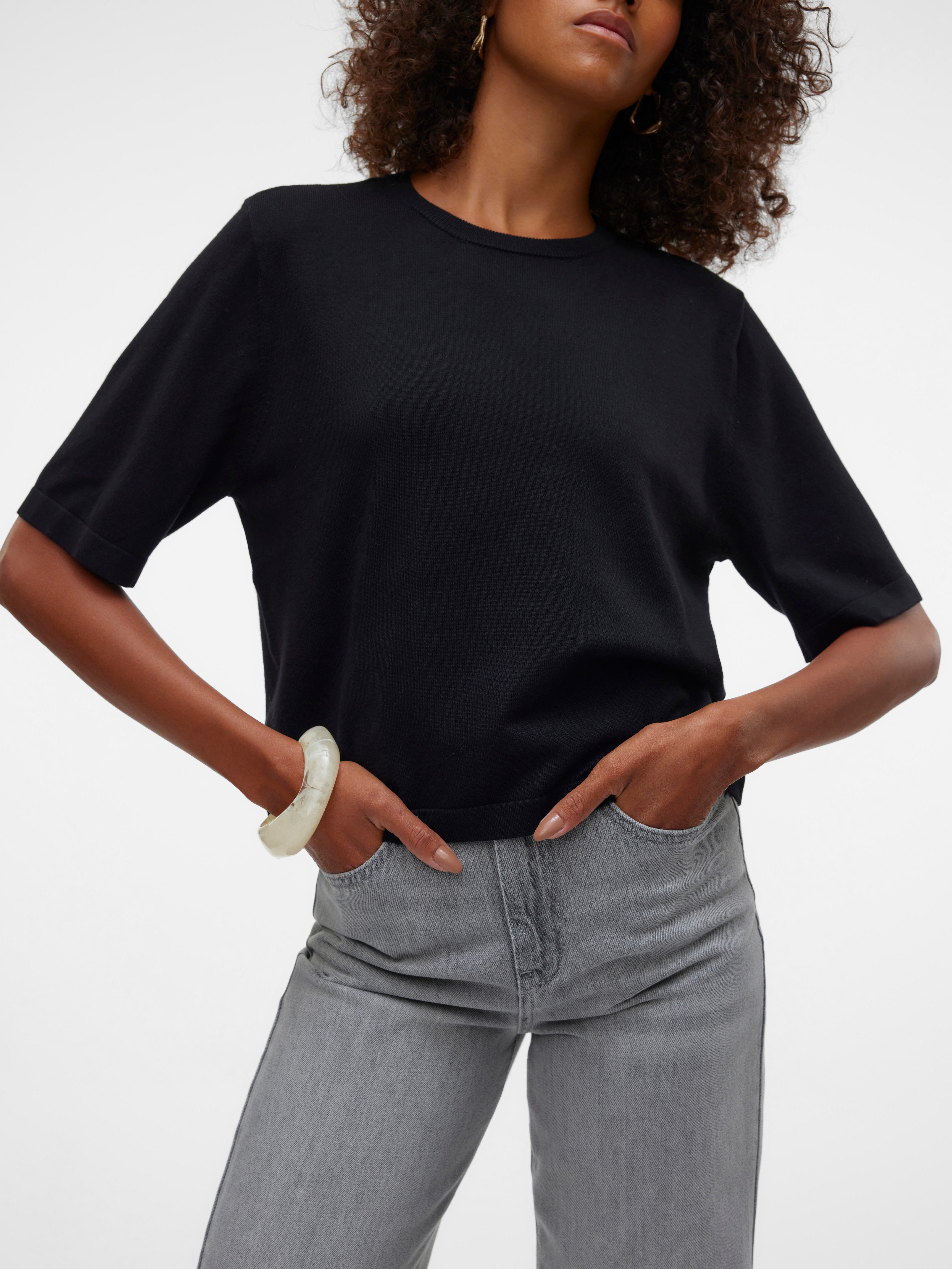Vero Moda Kurzarmpullover VMSILJE 2/4 O-NCK günstig online kaufen