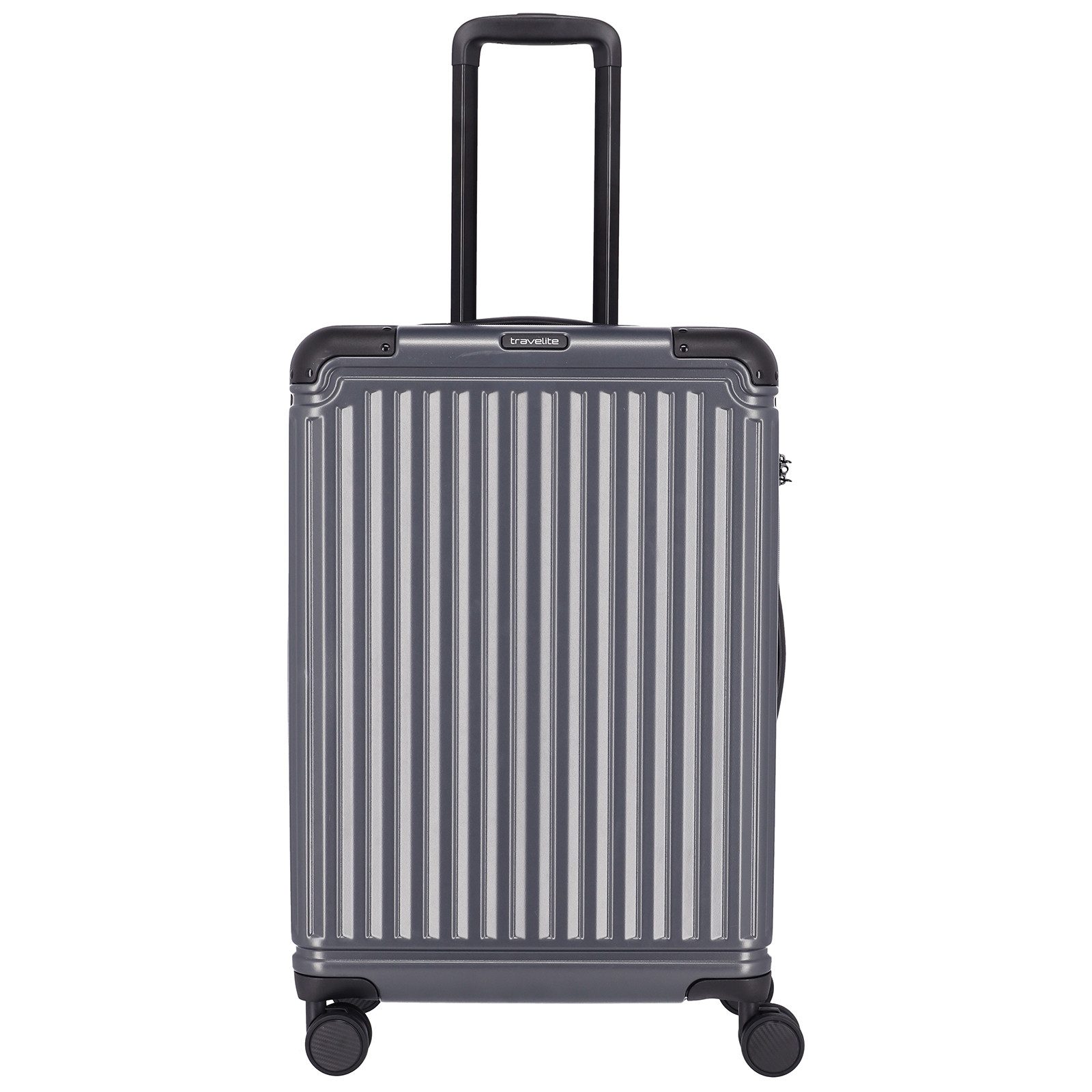 travelite Hartschalen-Trolley Cruise 4-Rollen 4-Rad Koffer ABS Hartschalen Trolley M 67cm 072648, 4 Rollen, TSA-Zahlenschloss dreistellig, multidirektionale Dopplerollen
