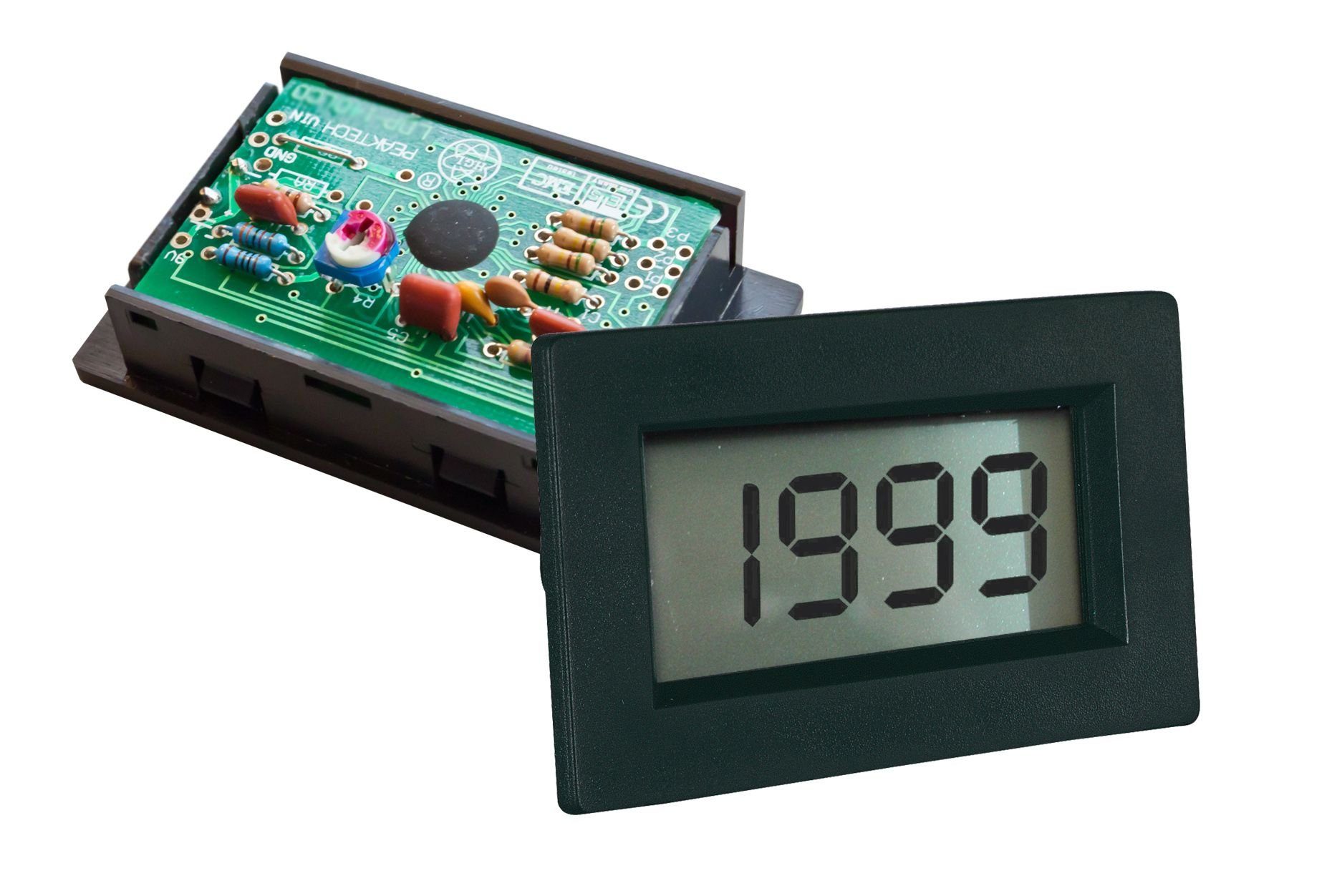 Spannungsprüfer Voltmeter-Einbaumodul LCD PeakTech LDP-135: Ziffernhöhe 13 mm ~ PeakTech