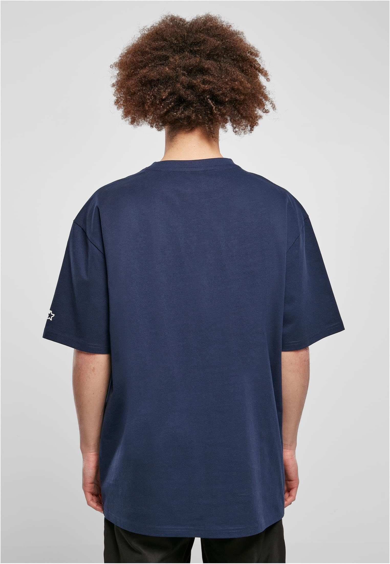 (1-tlg) Label Black Herren Starter darkblue Starter College Tee T-Shirt