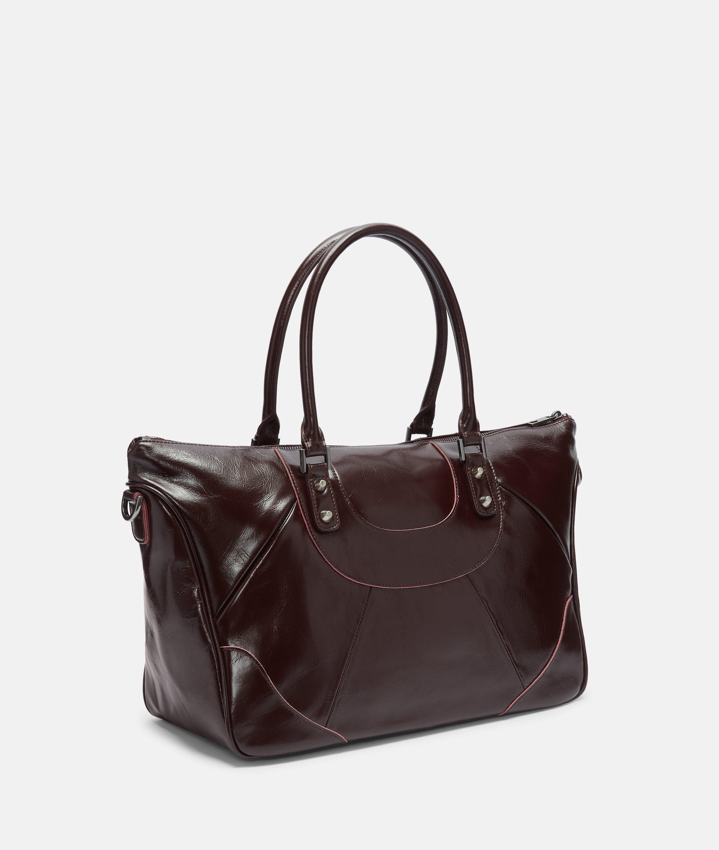 Liebeskind Berlin Schultertasche Archive Esther Satchel L, Große Tasche mit glossy Finish