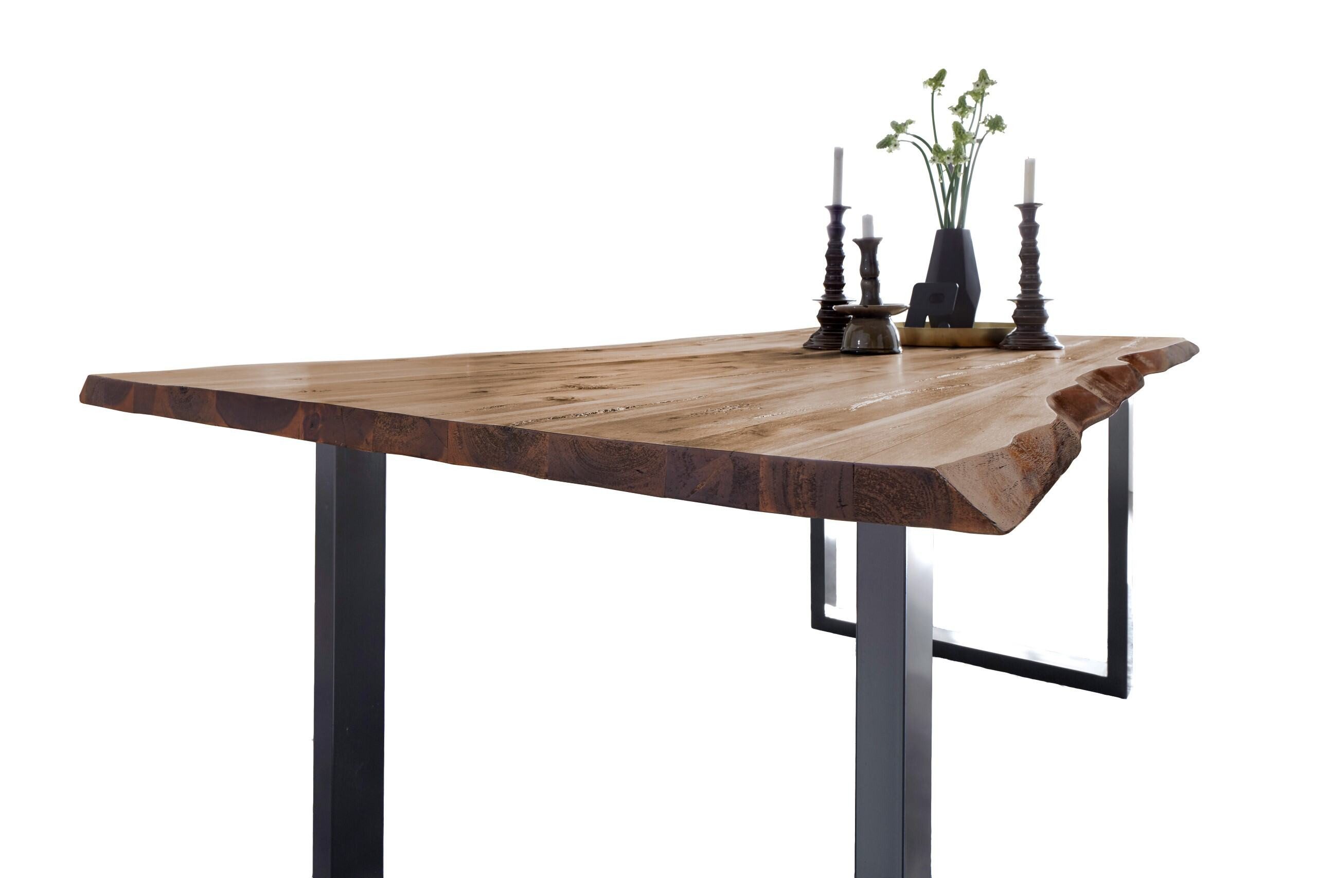Loreno® Baumkantentisch Noah, massives Akazienholz, natürliche günstig online kaufen