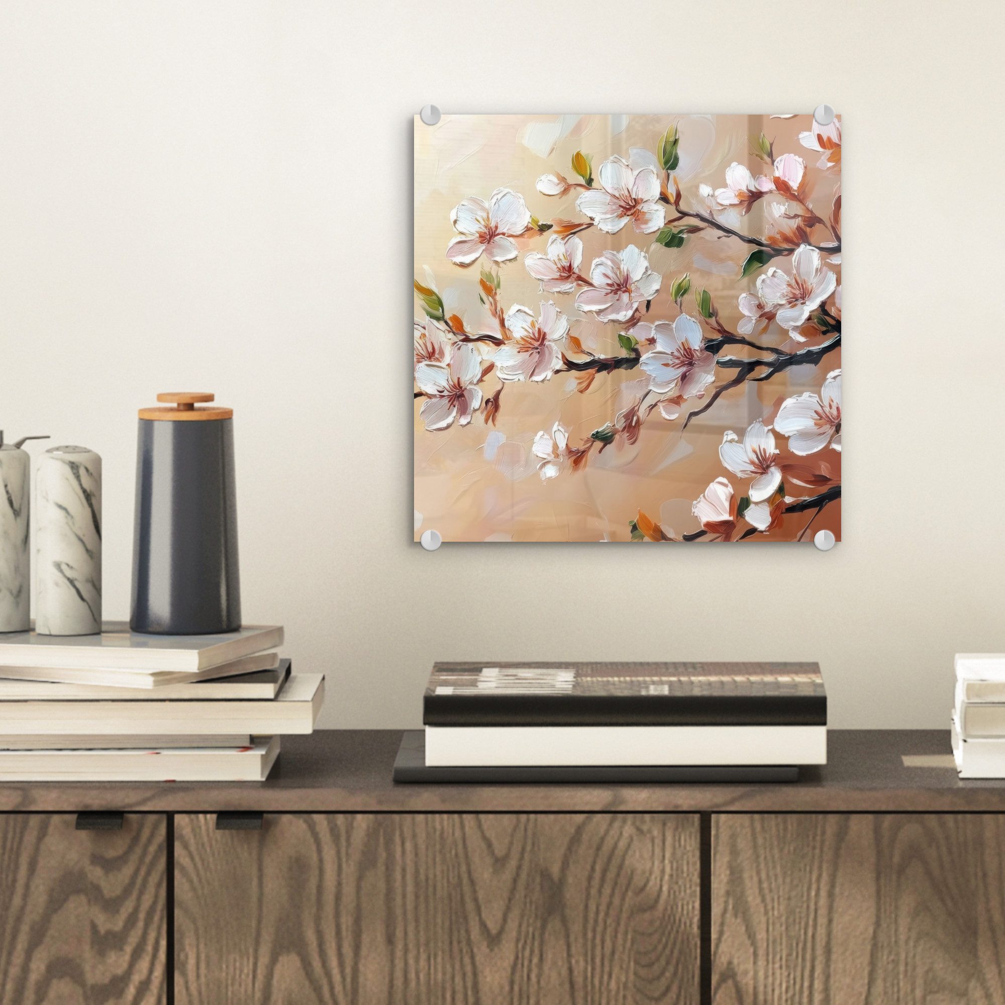 MuchoWow Acrylglasbild Blütenzweige - Malerisch - günstig online kaufen