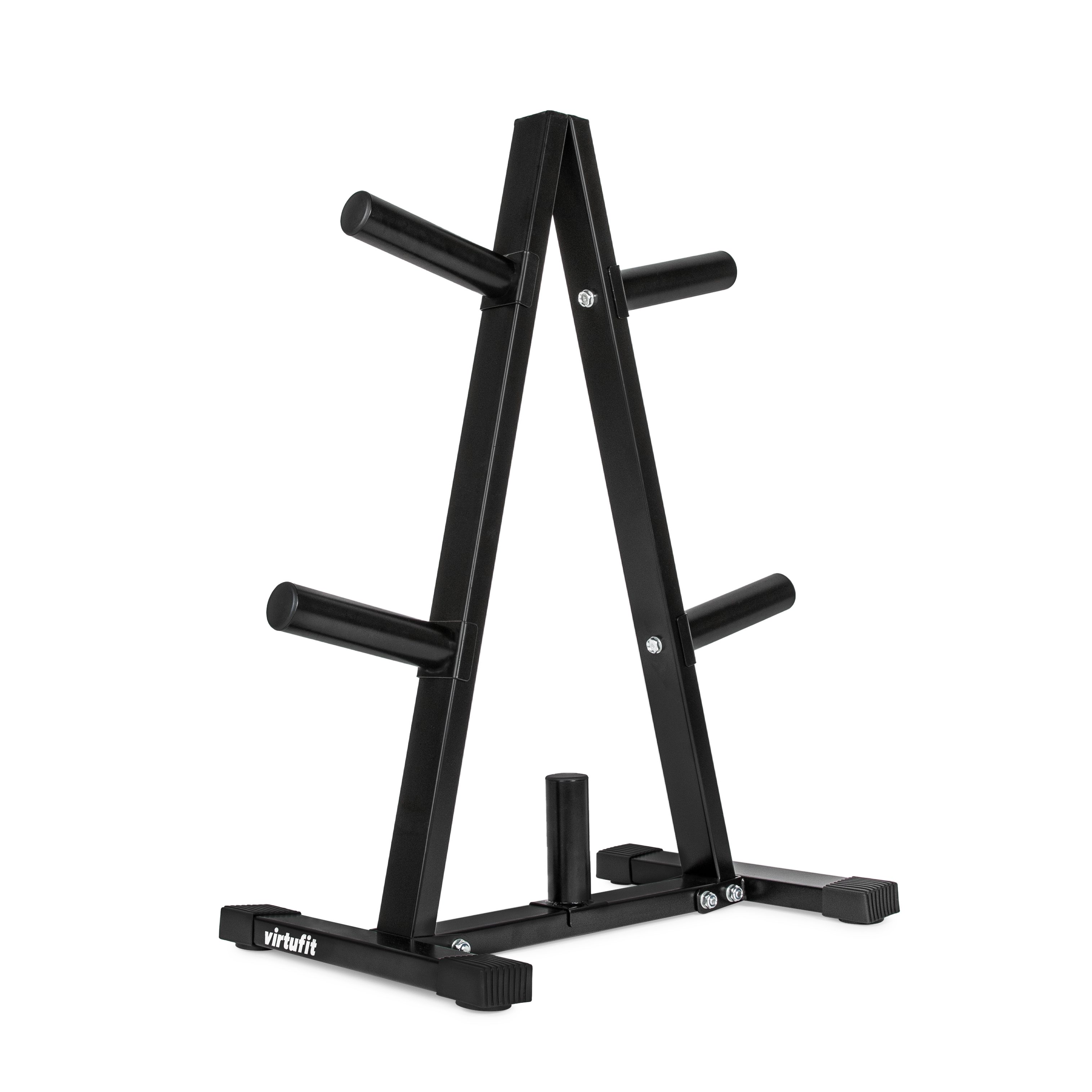 VirtuFit Hantelscheibenständer VirtuFit Hantelscheiben-Aufbewahrungsständer 50 mm Schwarz 5 Ablagepin