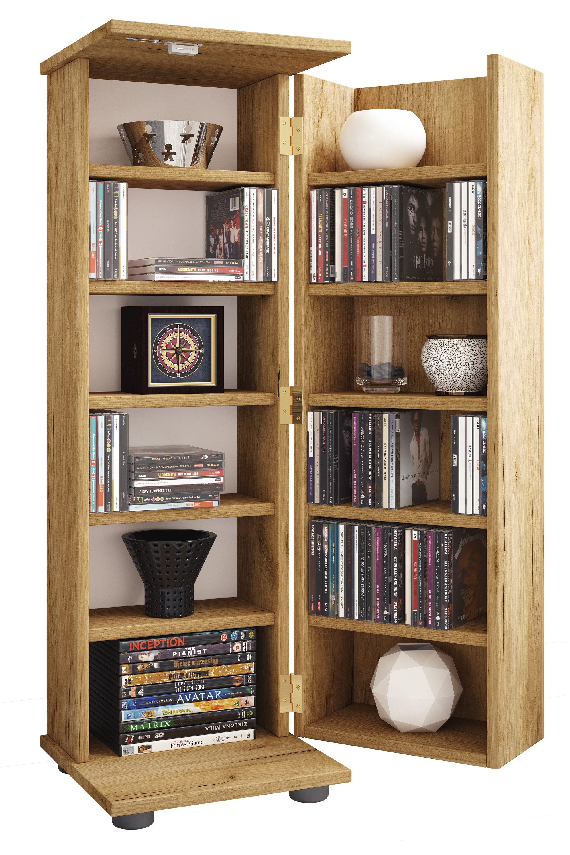 VCM CD-Regal Holz Schrank CD DVD günstig online kaufen