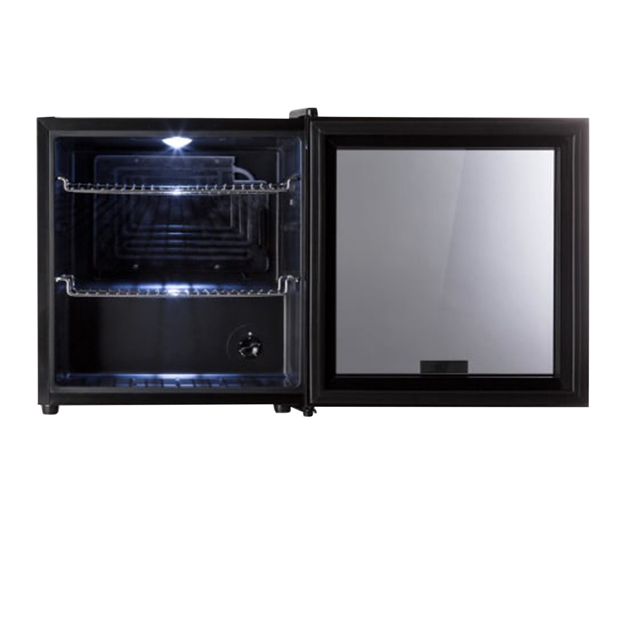 Beersafe L Onyx Kühlschrank 47 Liter 2 Böden Panoramaglastür. 47 Liter