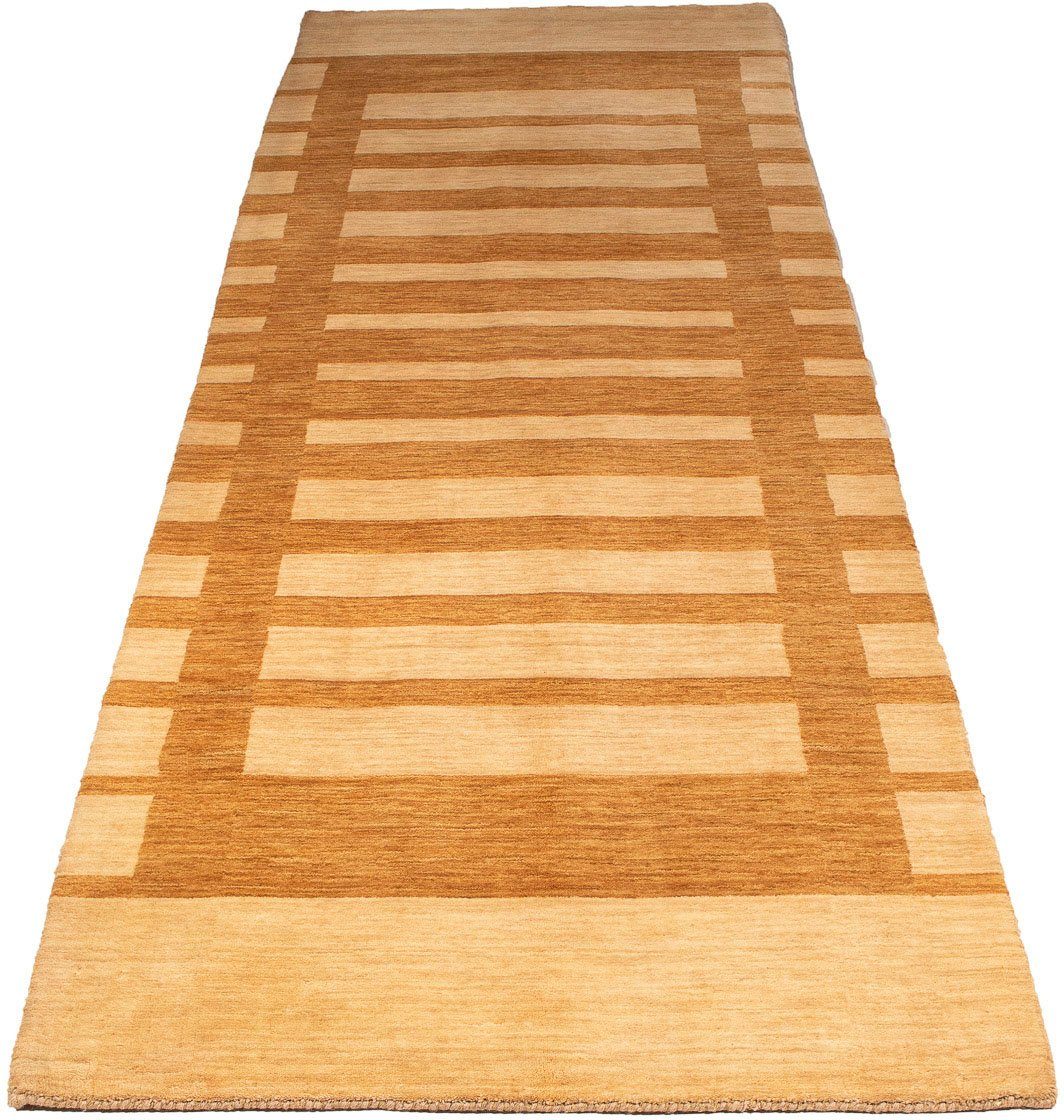 Wollteppich Gabbeh - Softy - 287 x 83 cm - hellbraun, morgenland, rechteckig, Höhe: 16 mm, Wohnzimmer, Einzelstück
