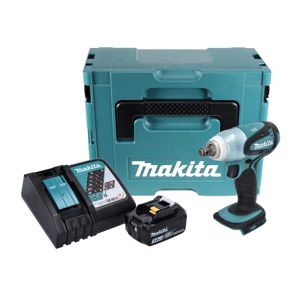 Makita Akku-Schlagschrauber DTW 251 RF1J Akku Schlagschrauber 18 V 230 Nm 1/2" + 1x Akku 3,0 Ah +