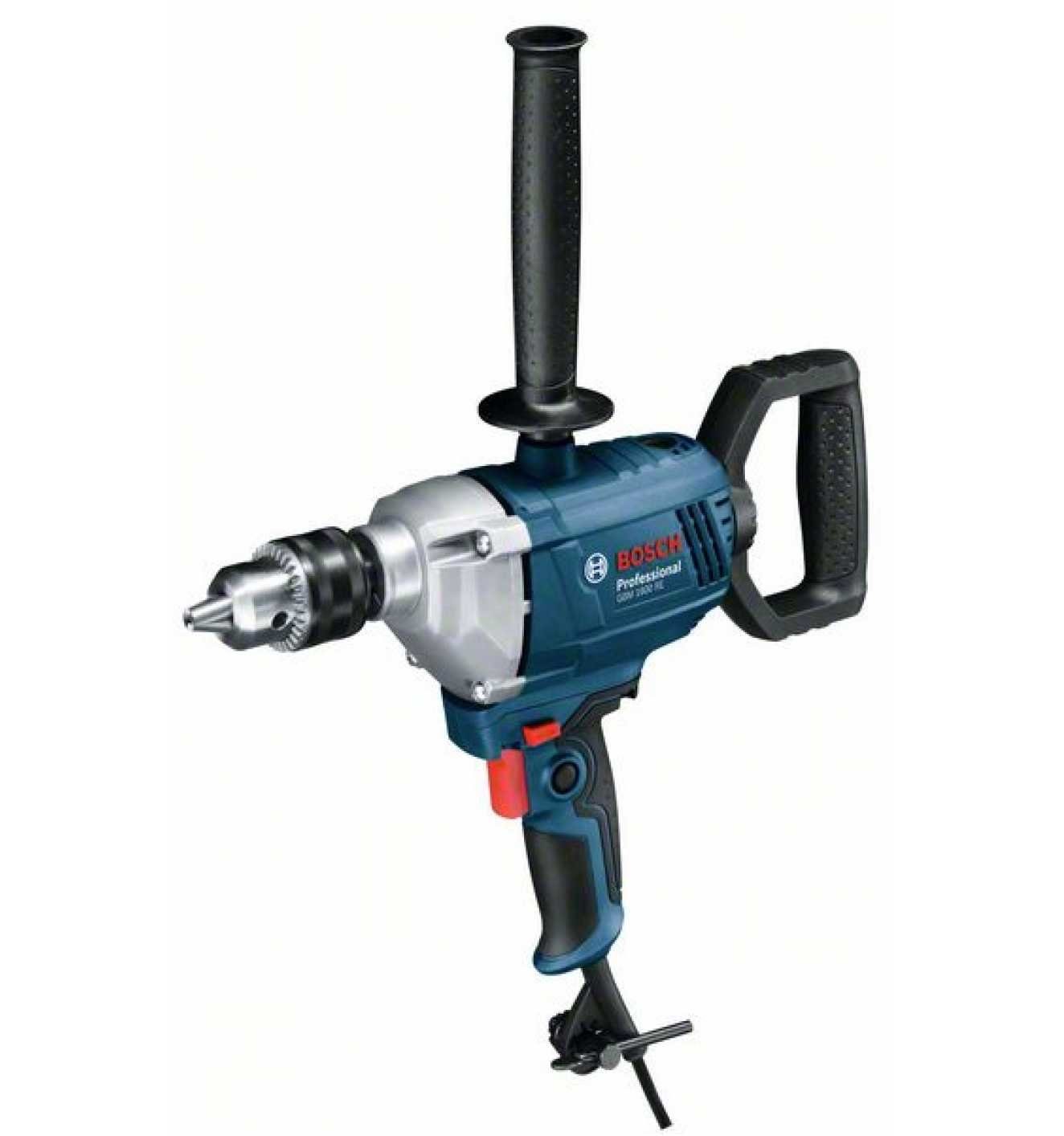 BOSCH Bohrmaschine GBM 1600 RE Bohrmaschine blaue Serie Werkzeug Bohrer 850Watt, 230V V, max. 630,00 U/min, 1-Gang-System, 360° drehbarer D-Griff