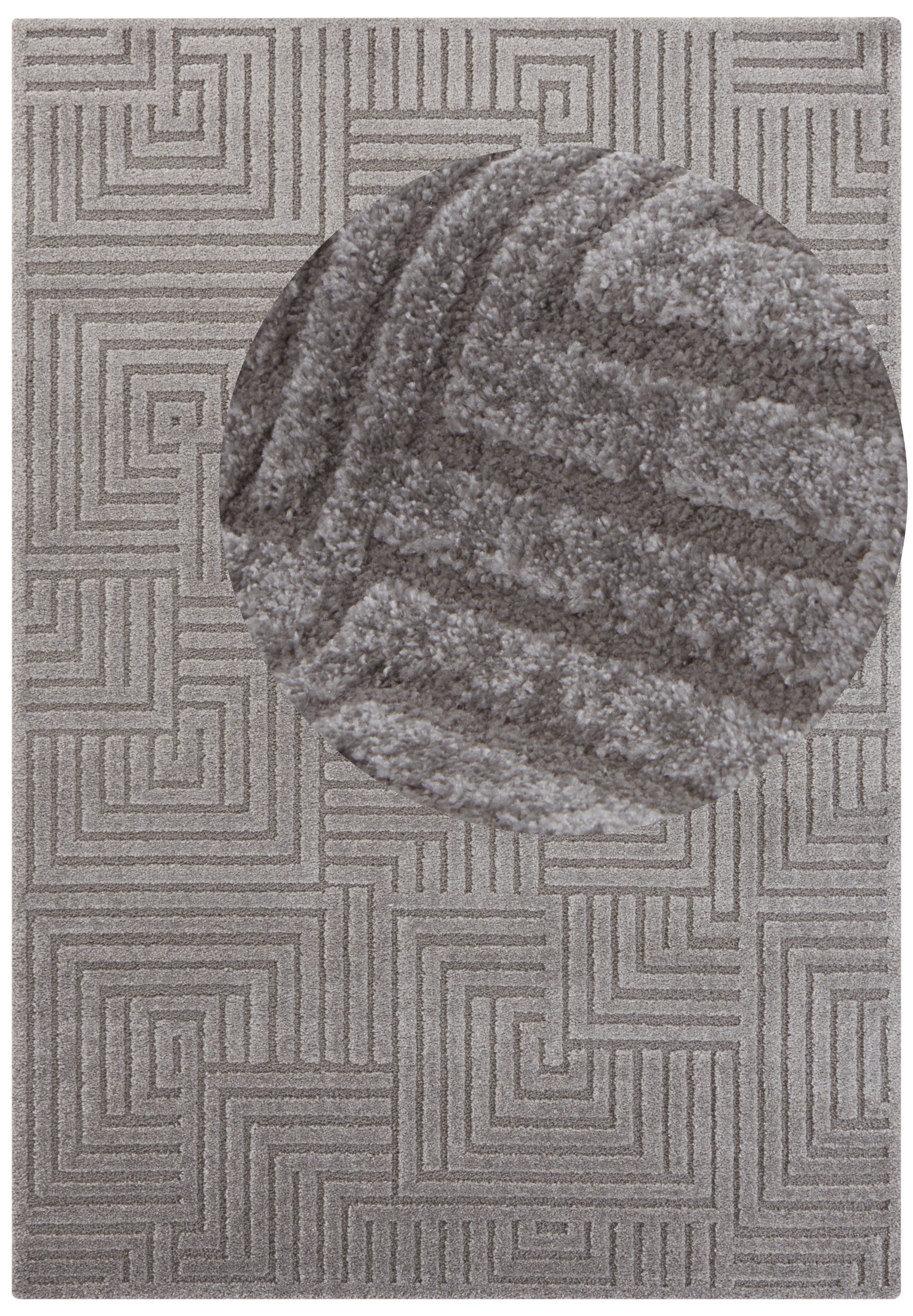 ELLE DECORATION Designteppich "Manipu" rechteckig 14 mm Höhe Flauschiger Ku günstig online kaufen