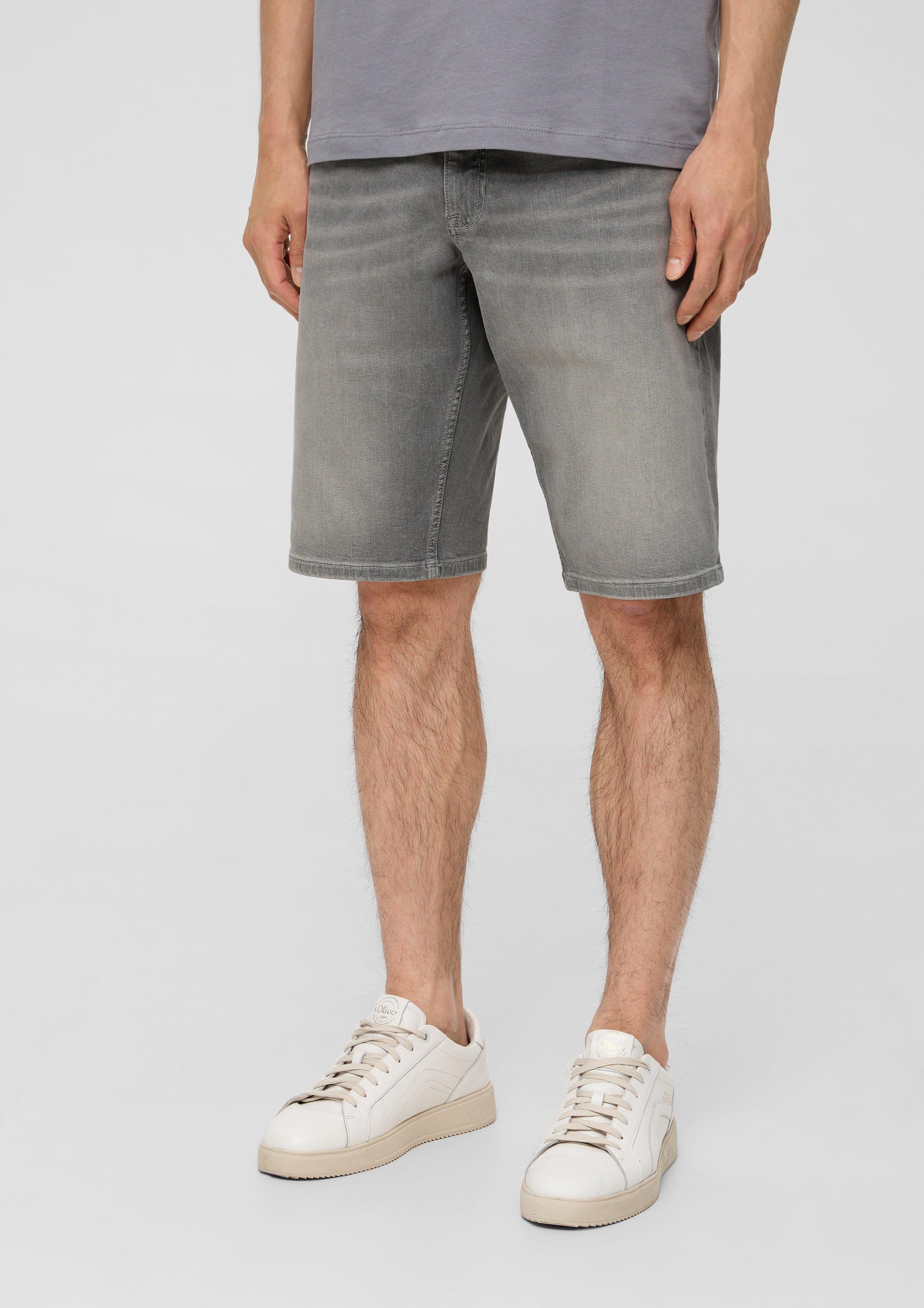 Jeans-Bermuda / Jeansshorts Waschung / Fit Mid Regular s.Oliver Rise