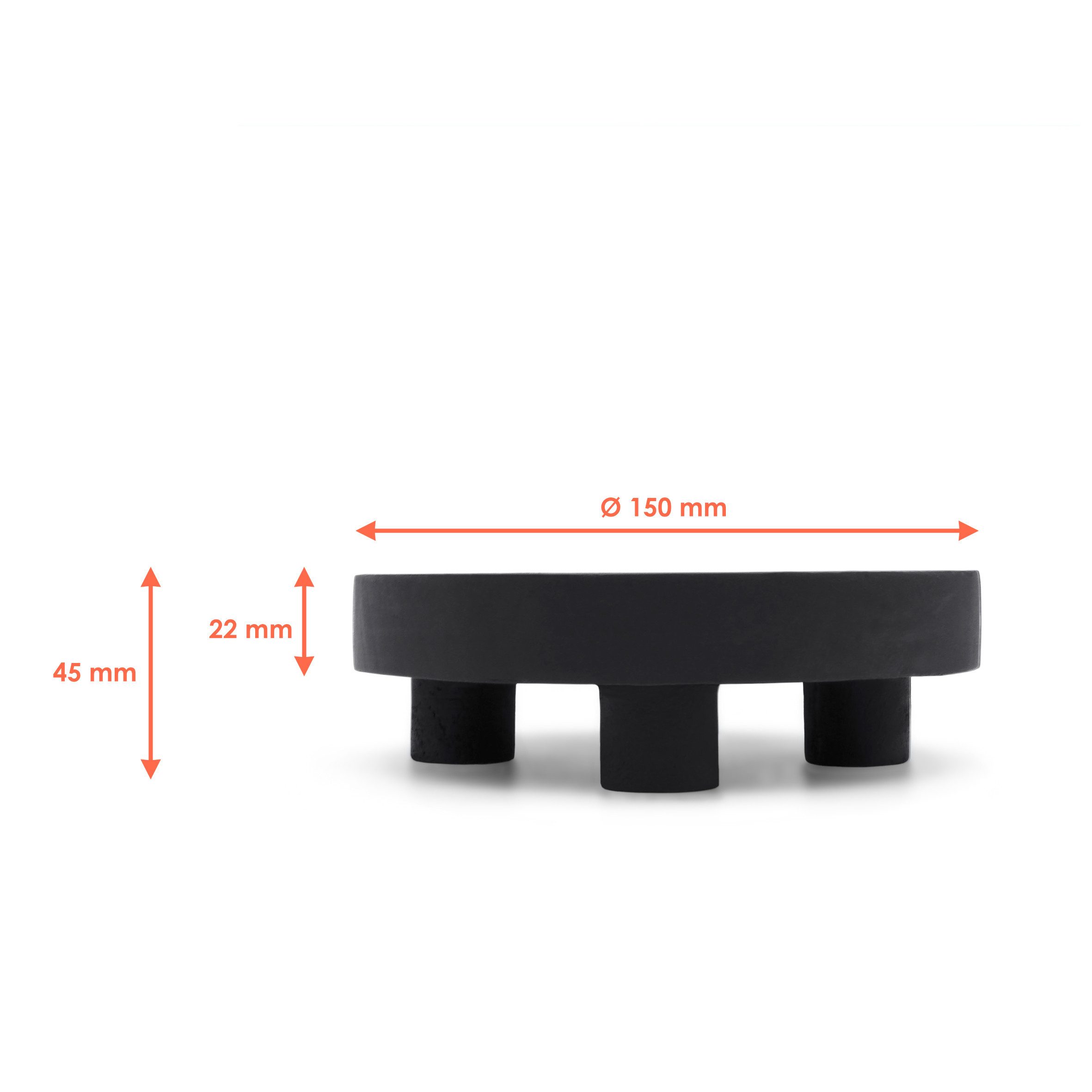 Spetebo Blumenhocker Pflanzenhocker 2er Set schwarz günstig online kaufen