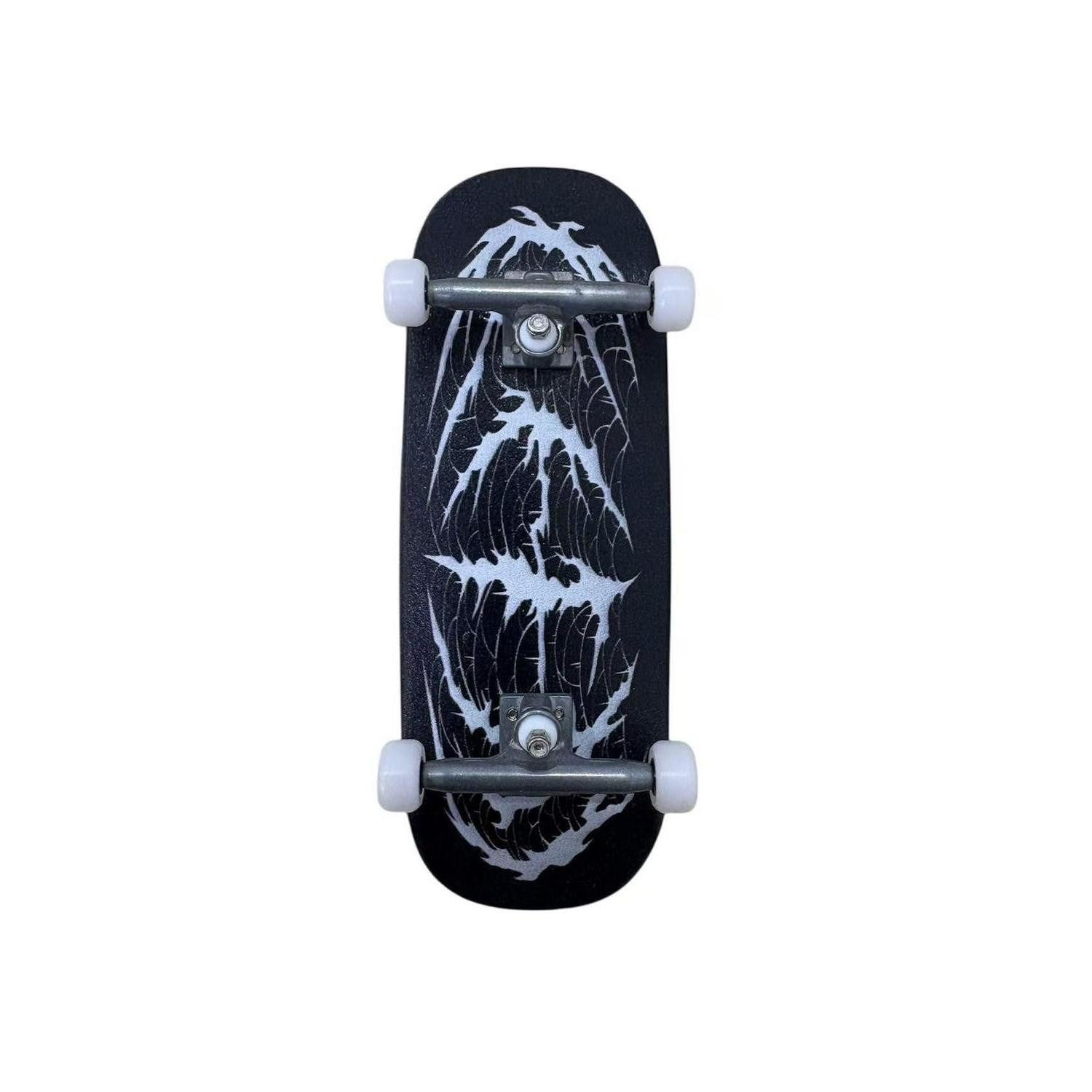 LuxusKollektion Miniskateboard Griffbrett Komplettset Skull 34x96mm (1-St)