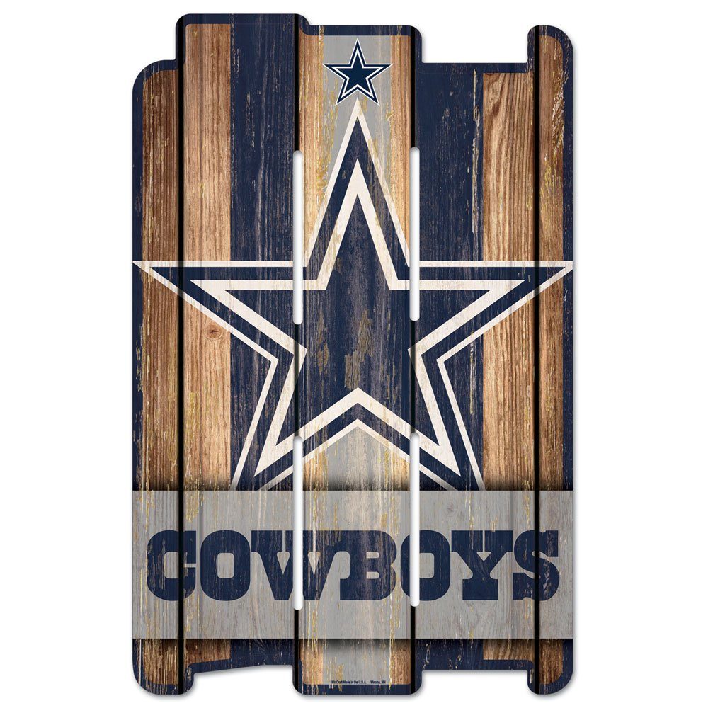 WinCraft Wanddekoobjekt PLANK Holzschild Sign NFL Dallas Cowboys