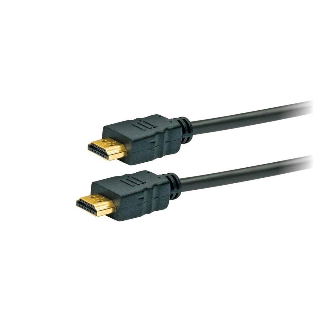 Schwaiger HDM0500043 HDMI-Kabel, High Speed HDMI Anschlusskabel, 5m, 4K FUll HD, mit Ethernet, Schwarz