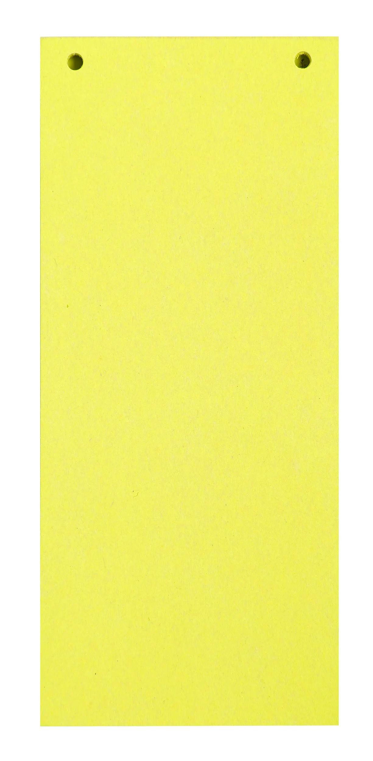 EXACOMPTA Aktenordner 12x 100 Разделительные полосы 2-fach gelocht RC Kart 105x240mm Gelb 13425B, Karton recycling Register