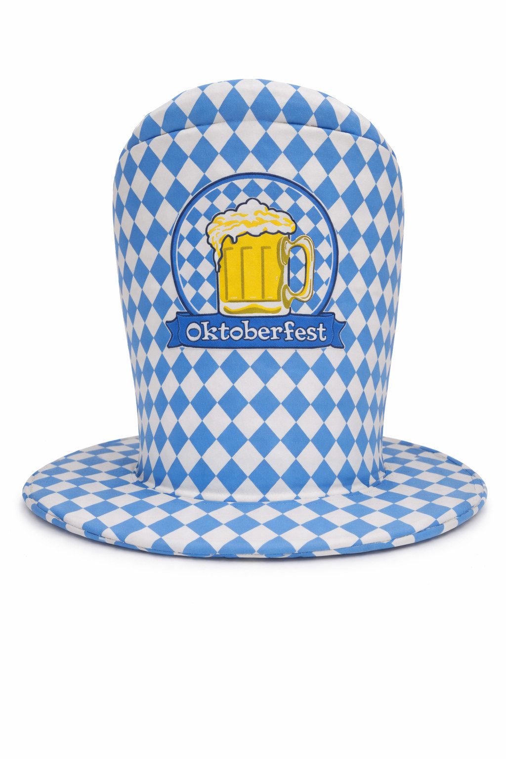 Rungassi Schlapphut Oktoberfest Hut XXL Bayerischer Partyhut mit Biermotiv Wiesn