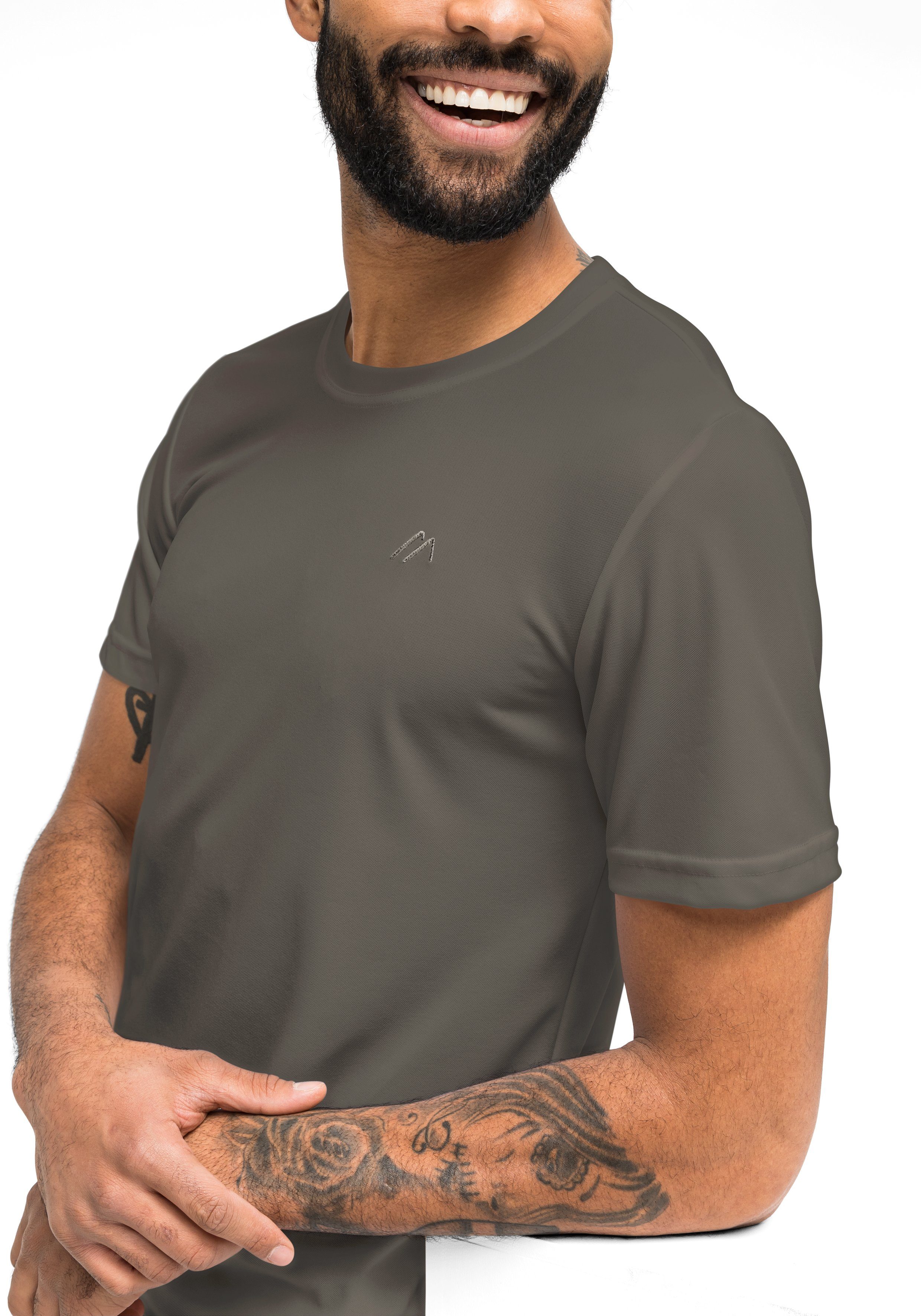 Maier Sports Funktionsshirt "Walter", Herren T-Shirt, rundhals pique Outdoo günstig online kaufen