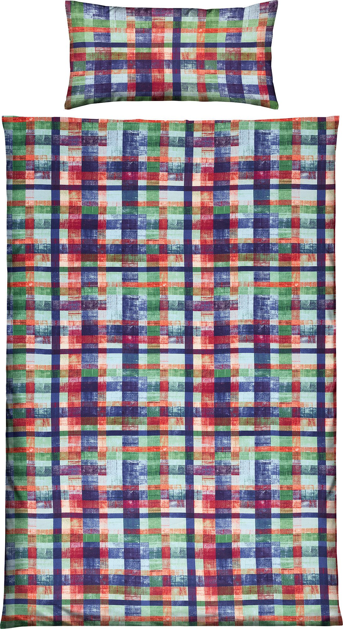 Erwin Müller Bettwäsche Bettwäsche, Mako-Satin, Karo günstig online kaufen