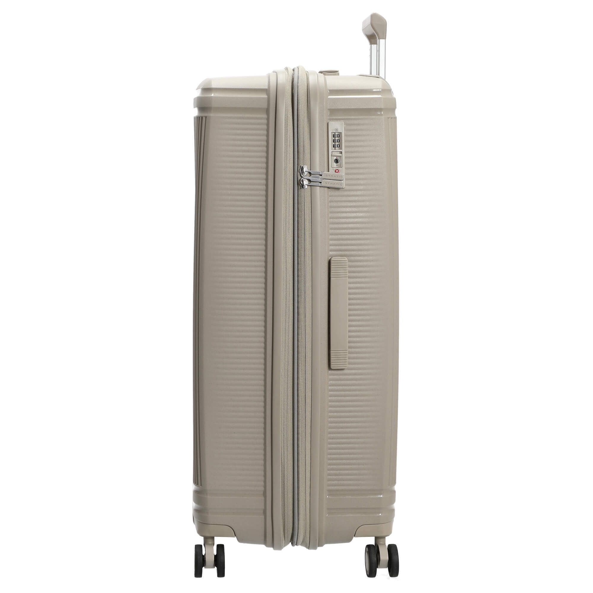 Stratic Koffer Straw T - 4-Rollen-Trolley 76 cm L erw. (sand), 4 Rollen Rollen