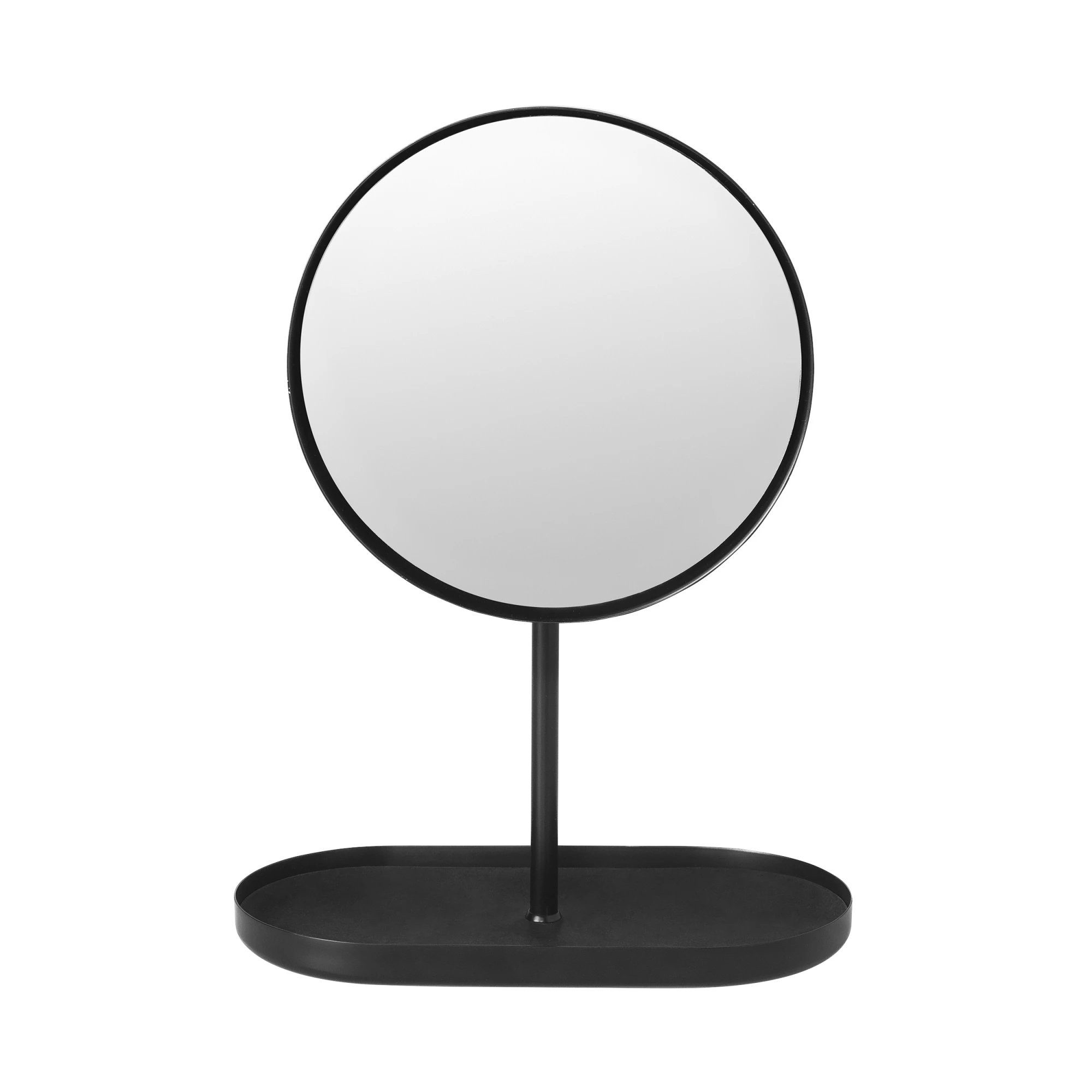 blomus Kosmetikspiegel -MODO- Designer Schminkspiegel: Tägliche Routine mit luxuriösem Touch, Elegant, Designerstück, Titanbeschichtung, 5-fach Zoom, Edelstahl, Robust