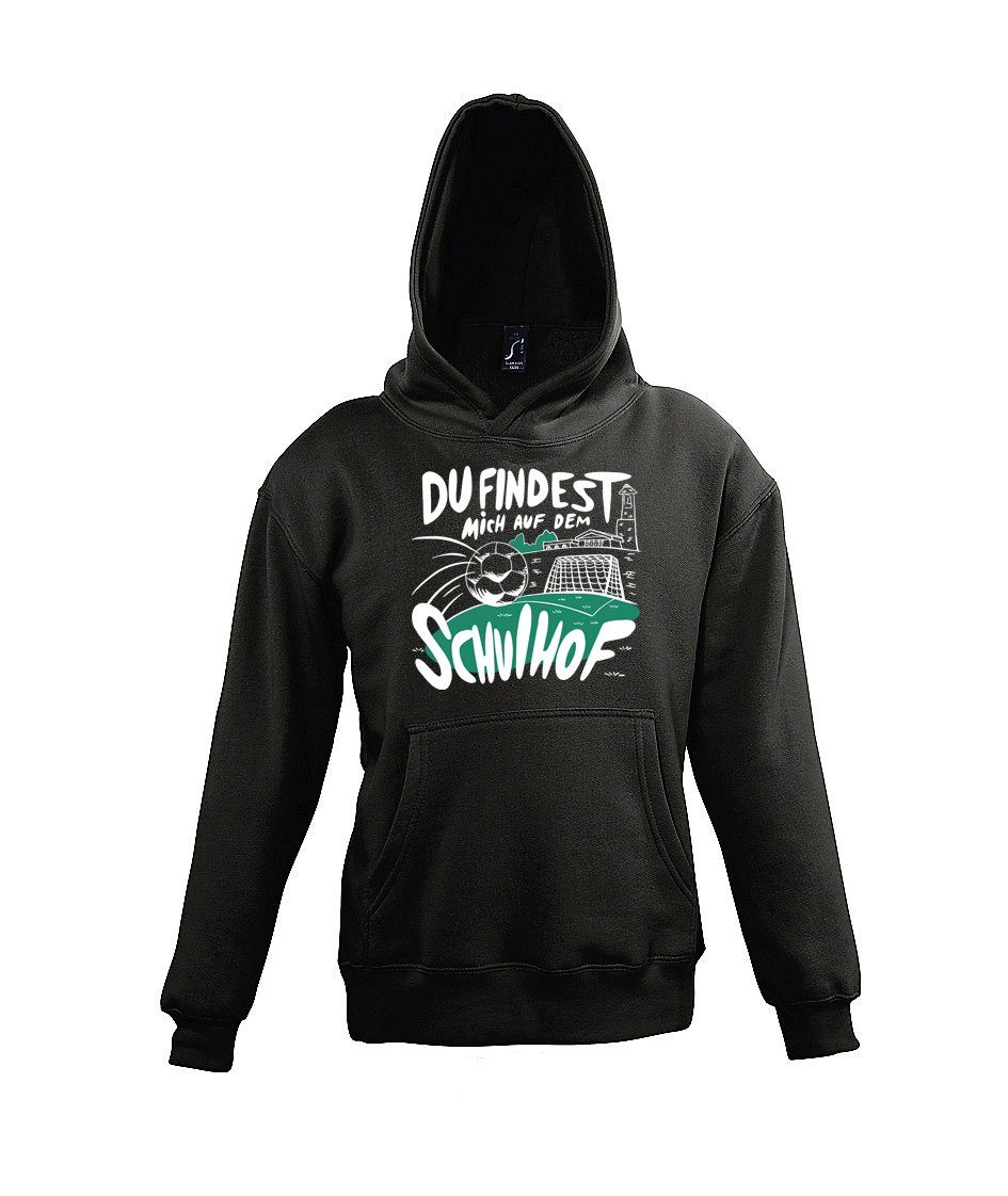 Kapuzenpullover Schulhof Fußball Kinder Hoodie Pullover