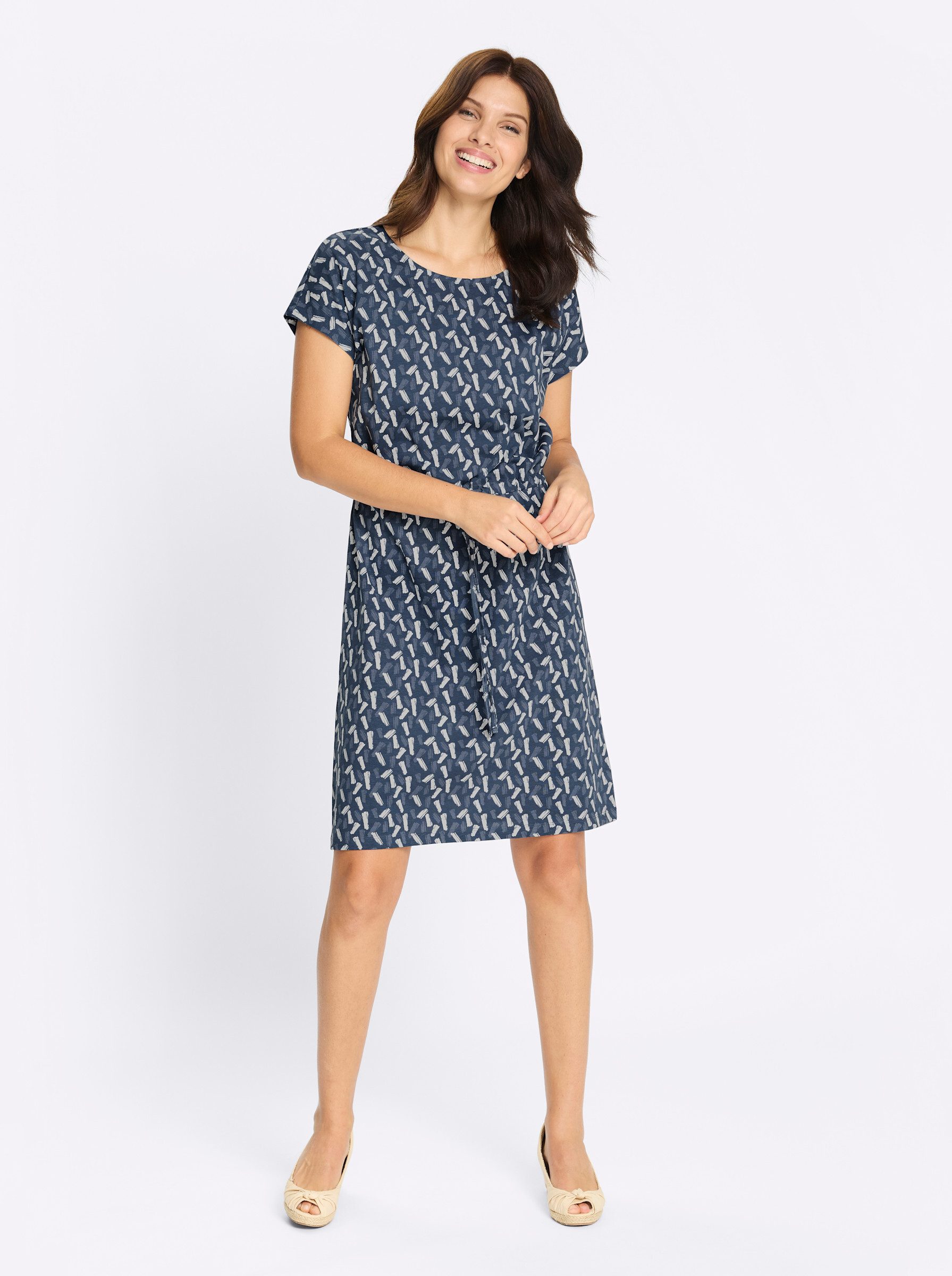 Sieh an! Jerseykleid Jersey-Kleid Kurzarm günstig online kaufen