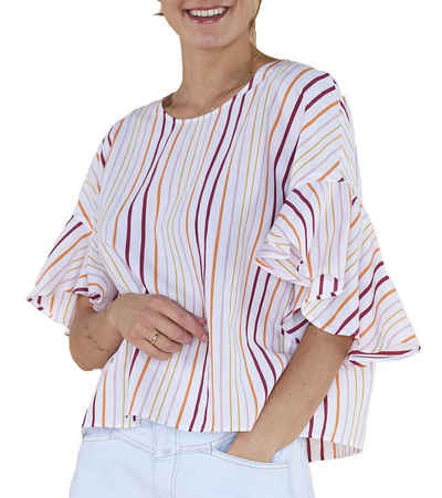 Drykorn Shirtbluse »DRYKORN Blusen-Shirt gestreifte Damen Sommer-Bluse Sommer-Bluse Weiß/Bunt«