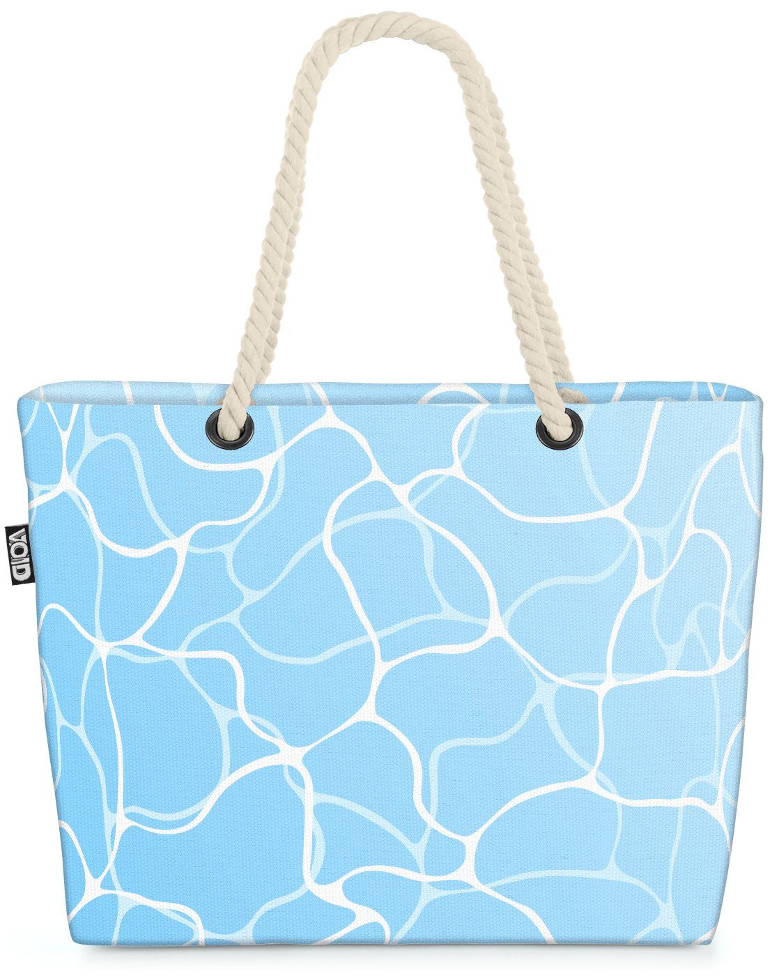VOID Strandtasche (1-tlg), Pool Wasseroberfläche Beach Bag Swimmingpool Wasser Meer Baden Schwimmen Sommer