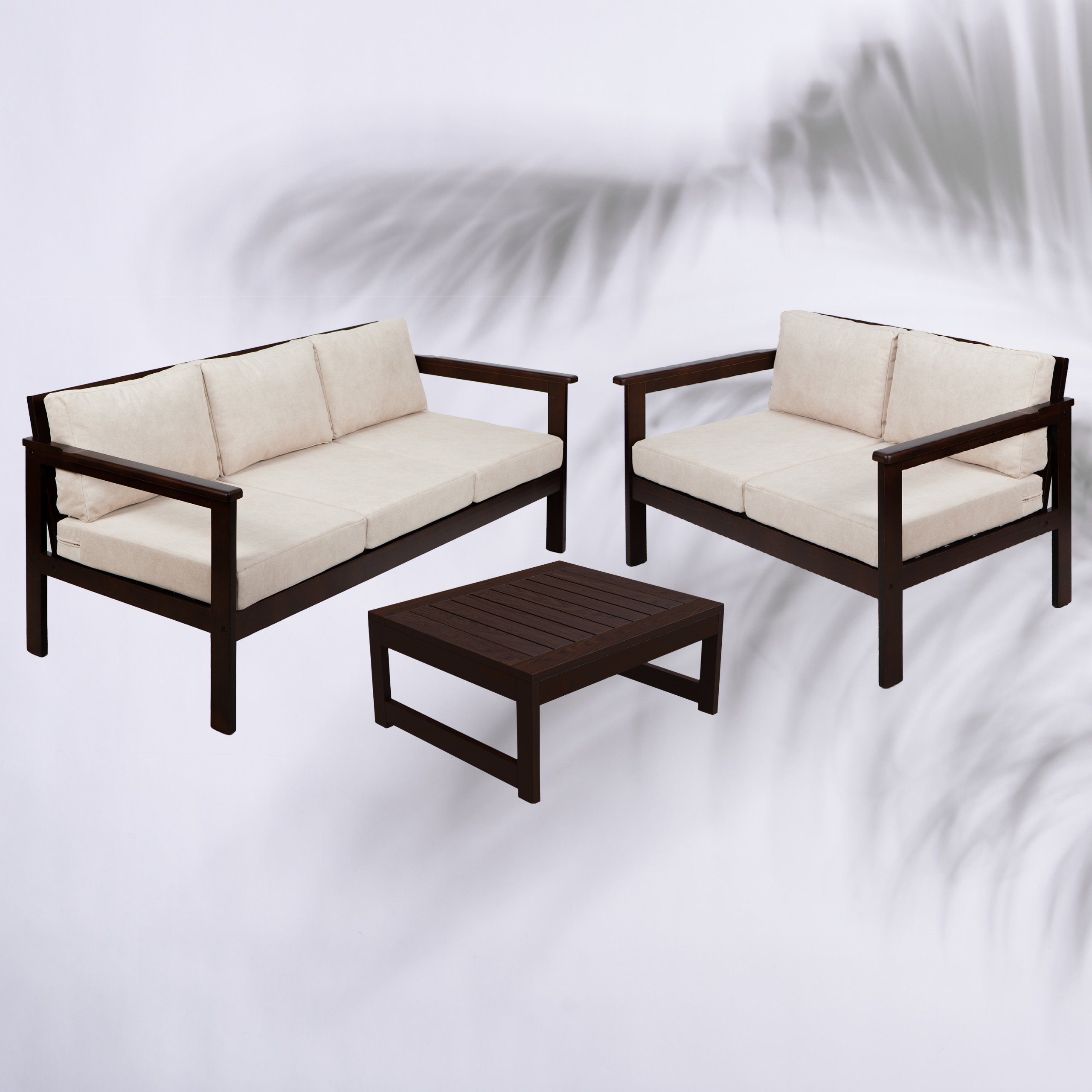 Gartenlounge-Set, Gartenlounge-Set Gartenlounge-Set 3-tlg., (Set, FAVRE 3-2-Couchtisch) FAVRE FAVRE Gartenlounge