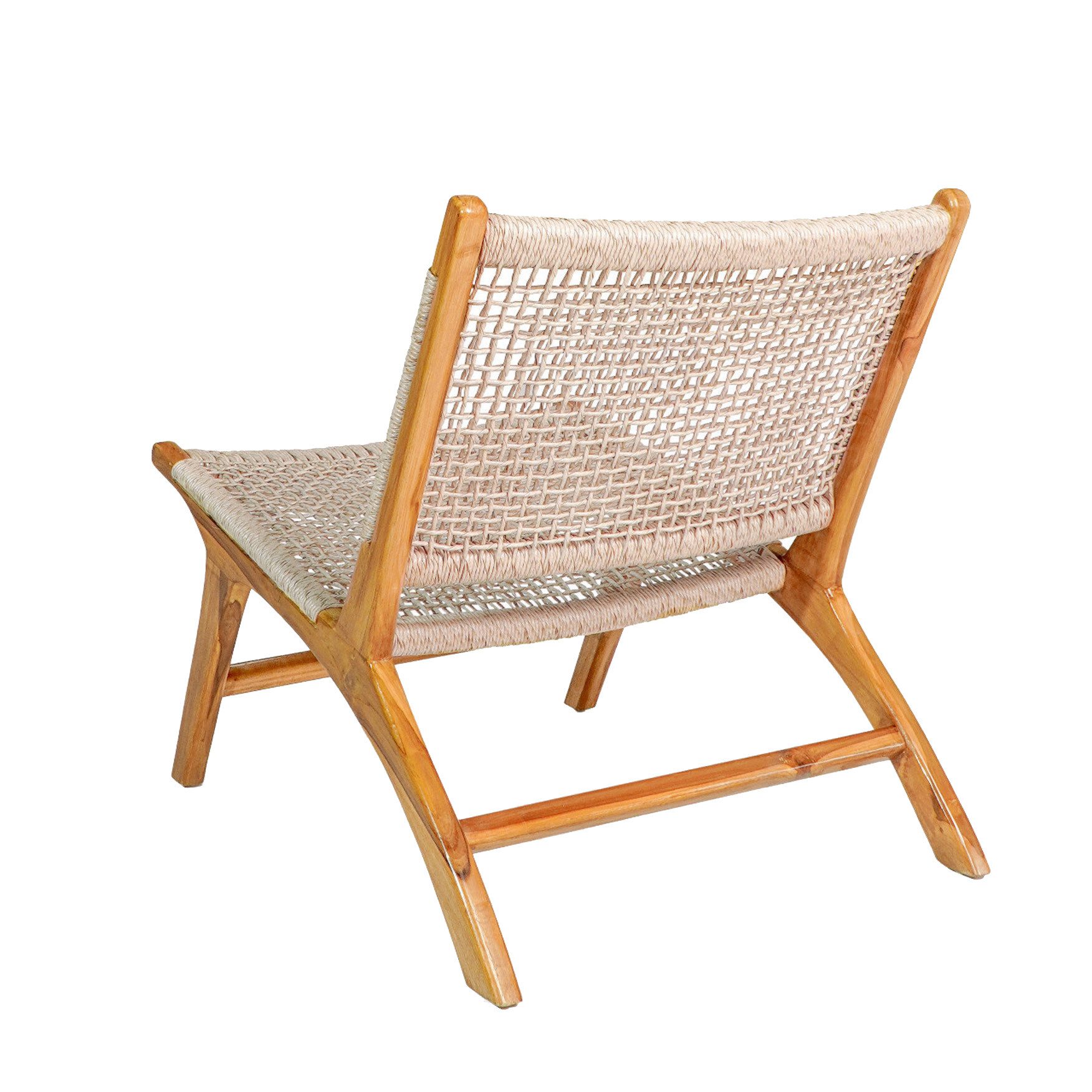 More2Home Gartensessel Lounge-Sessel PARIS, Teakholz/Polyrattan natur günstig online kaufen