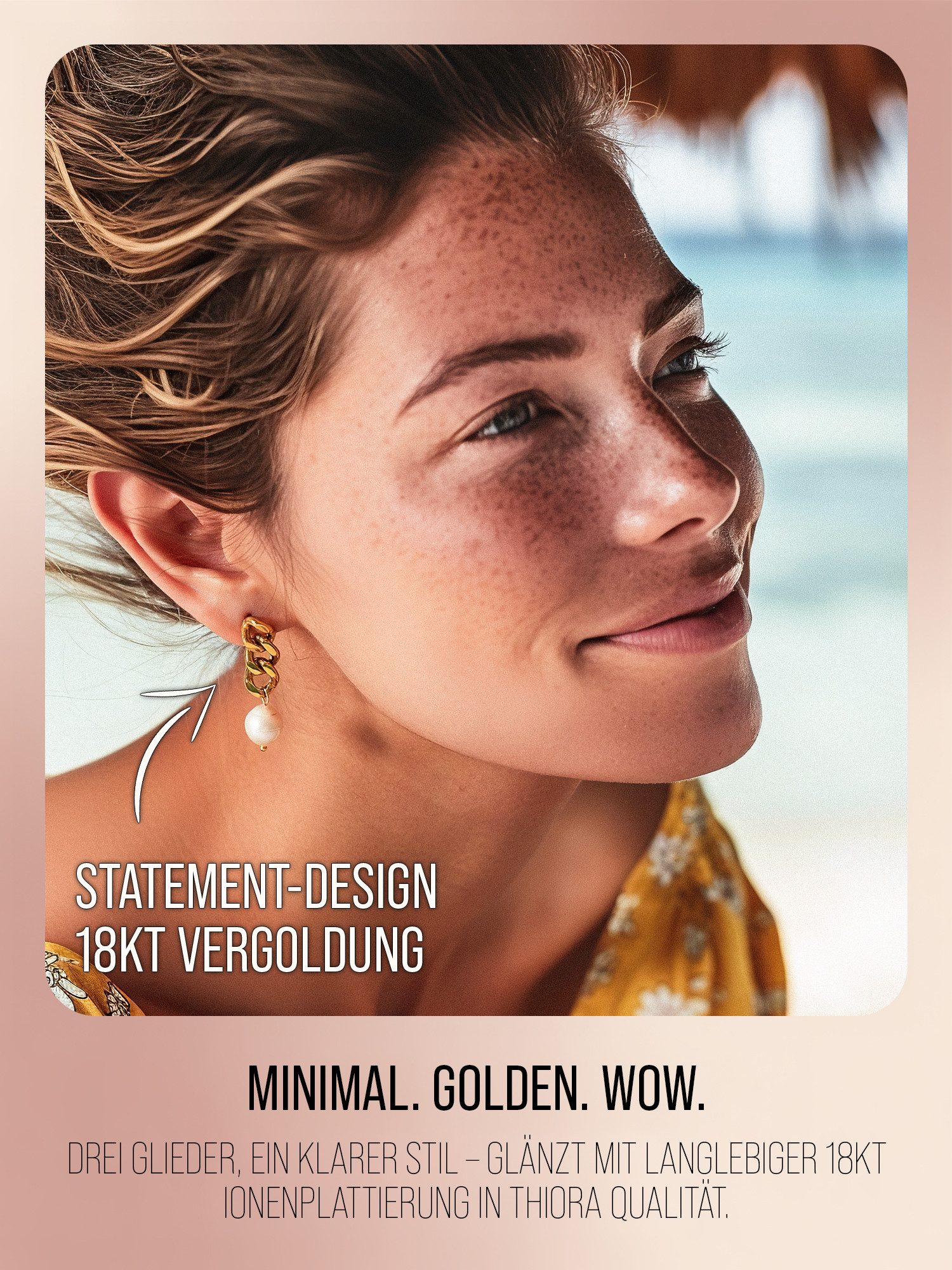 THIORA Paar Ohrhänger Gliederketten-Ohrringe Gold Damen günstig online kaufen