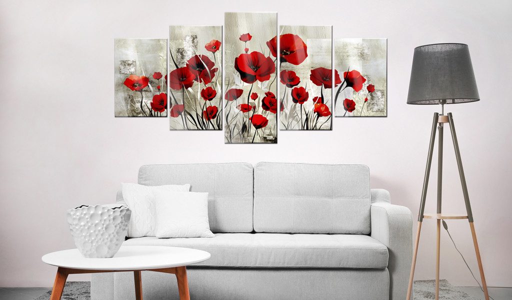 Artgeist Acrylglasbild Scarlet Field [Glass]