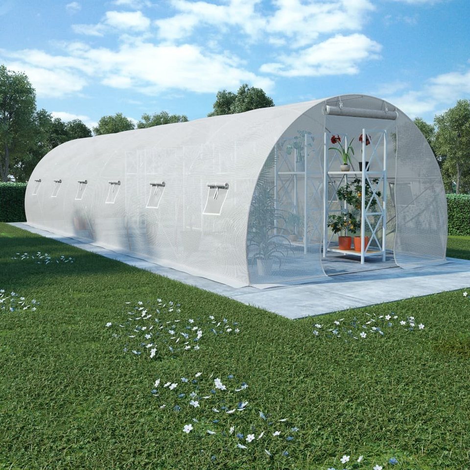 vidaXL Gewächshaus »Gewächshaus 27 m² 900×300×200 cm«