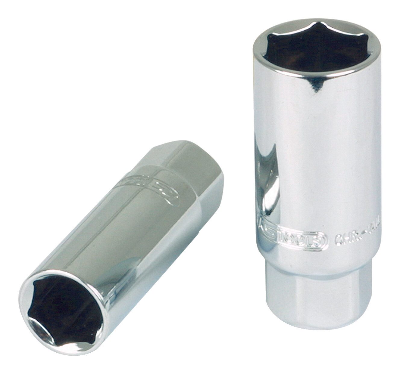 KS Tools 918.3805 Zündkerzen-Stecknuss 18mm, 3/8" Antrieb – Chrom Vanadium, Mit Haltegummi