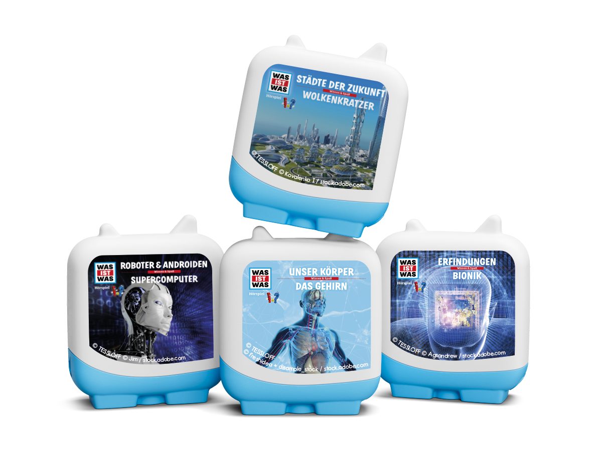 tonies Hörspielfigur WAS IST WAS - Set, ab 6 Jahre, Laufzeit ca. 299 Minuten, Magnethaftend, stapelbar