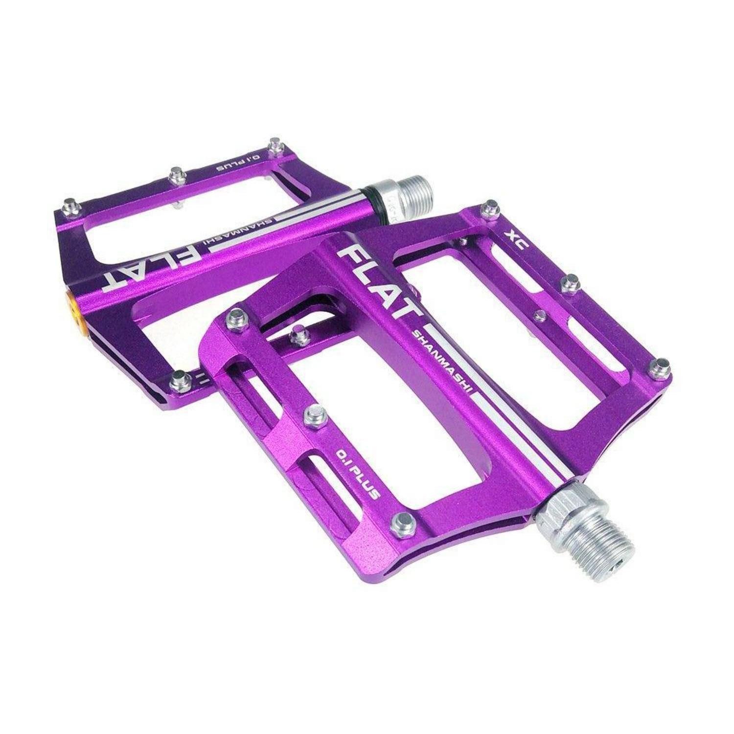 LuxusKollektion Plattformpedale Fahrradpedale Aluminium Anti-Rutsch Violett