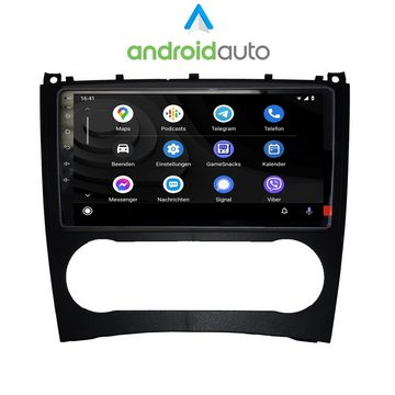 TAFFIO Für Mercedes W203 MOPF 9" Touch Android Autoradio GPS CarPlay Einbau-Navigationsgerät